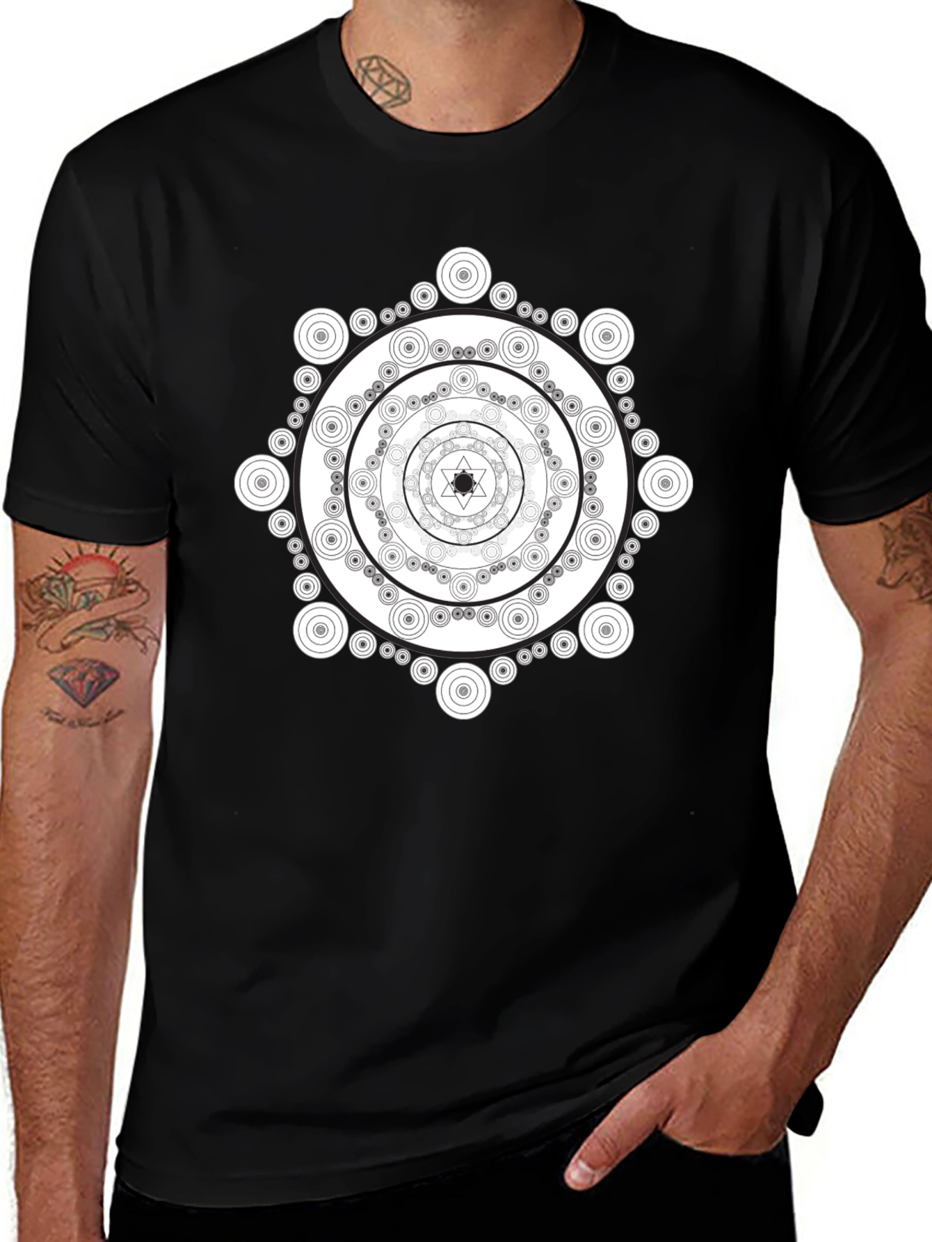 Mandala T-Shirt - Geometric Circle Design Tee