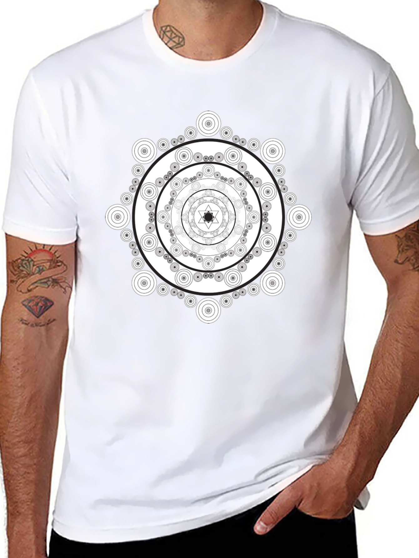 Mandala T-Shirt - Geometric Circle Design Tee