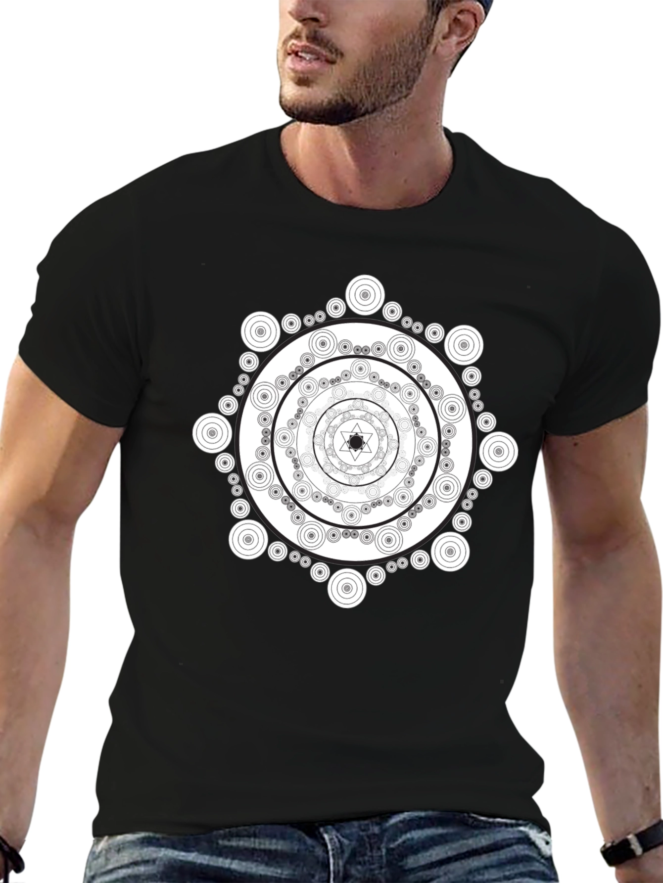 Mandala T-Shirt - Geometric Circle Design Tee