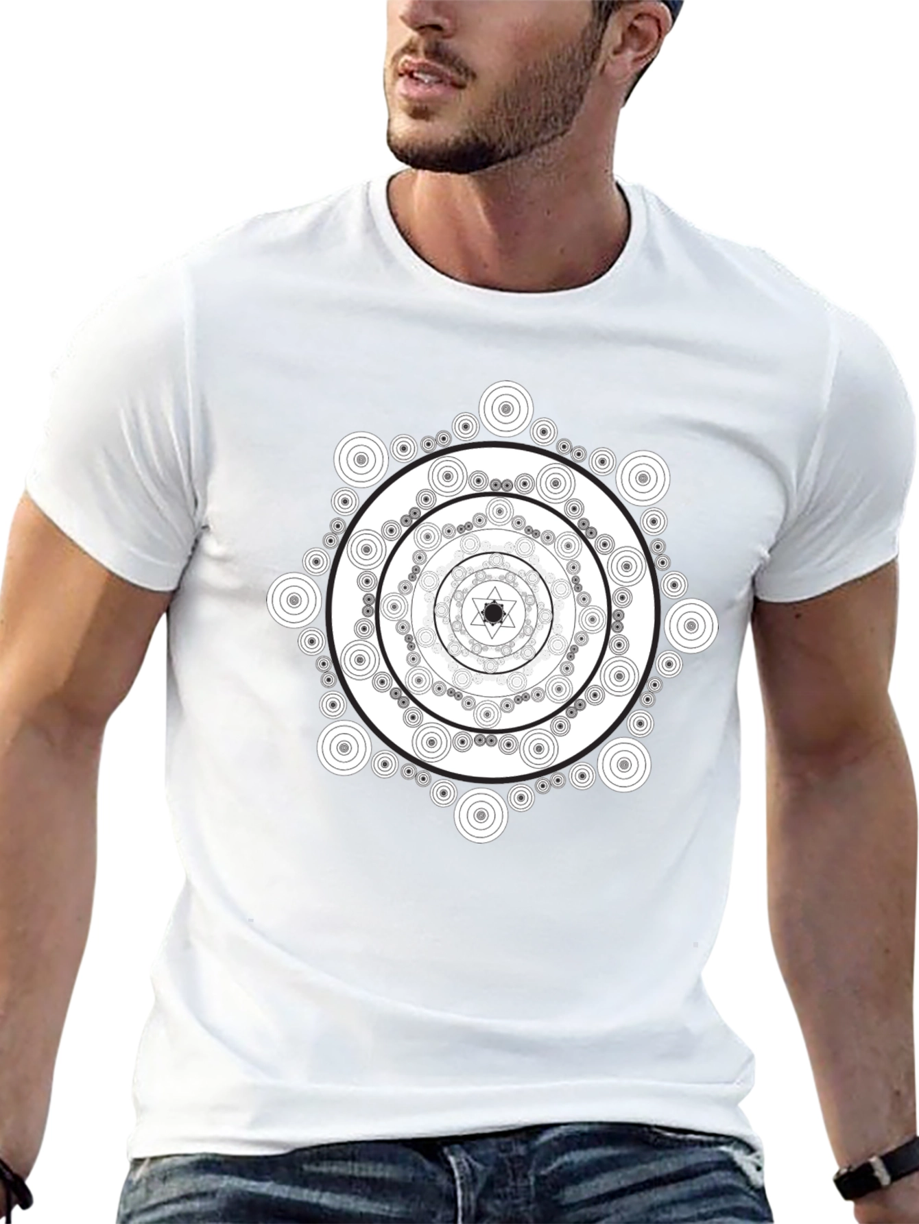 Mandala T-Shirt - Geometric Circle Design Tee