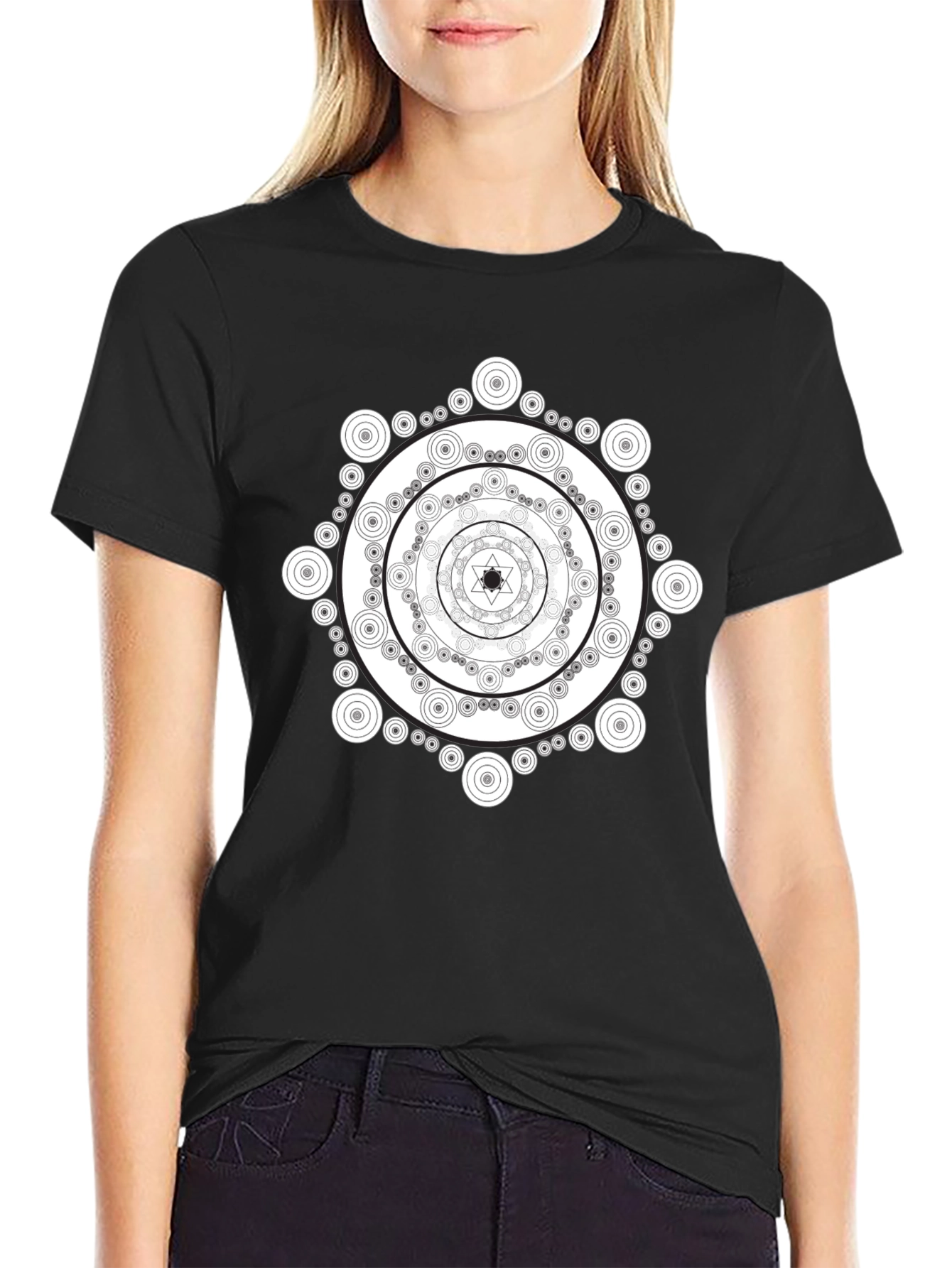 Mandala T-Shirt - Geometric Circle Design Tee