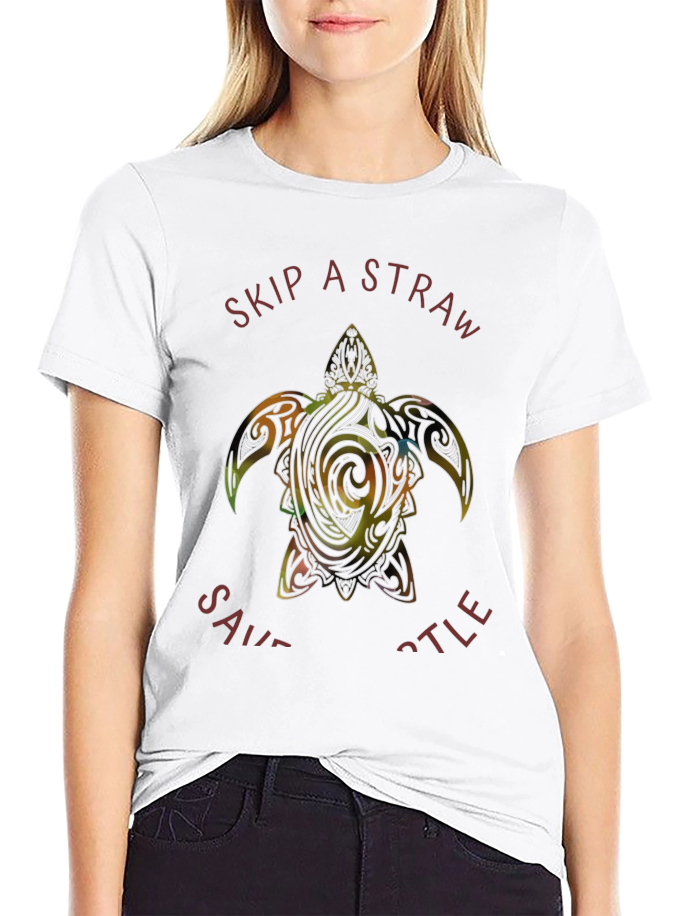 Skip a Straw Save a Turtle T-Shirt