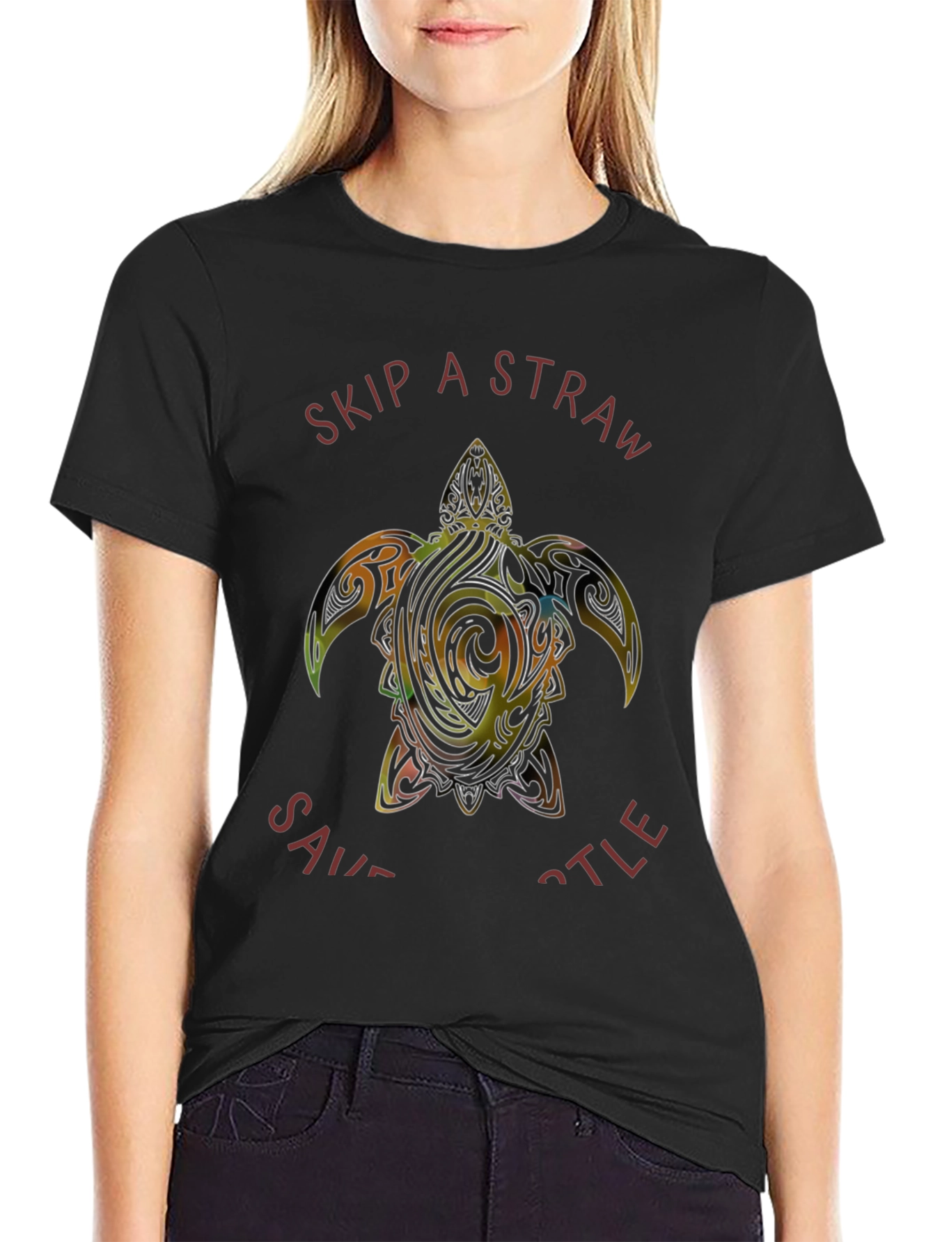 Skip a Straw Save a Turtle T-Shirt