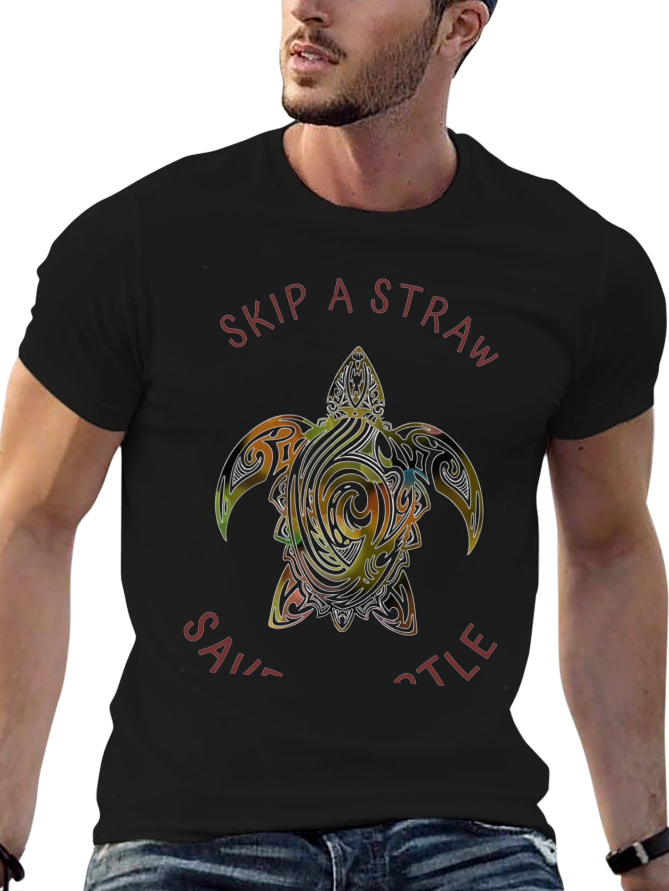 Skip a Straw Save a Turtle T-Shirt