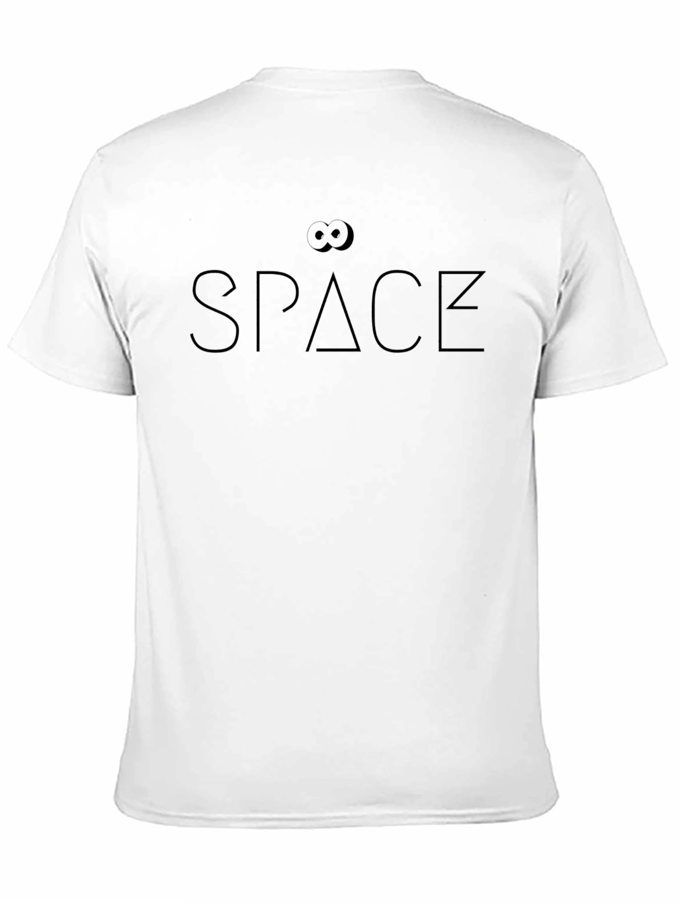 Space Graphic Print Tee - Classic Black Cotton
