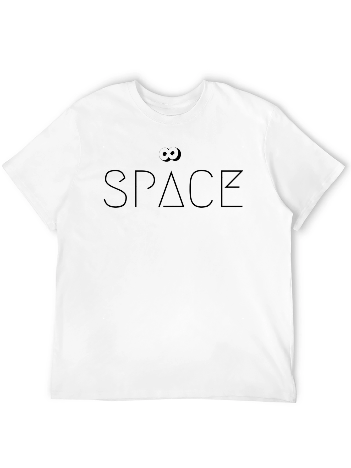 Space Graphic Print Tee - Classic Black Cotton