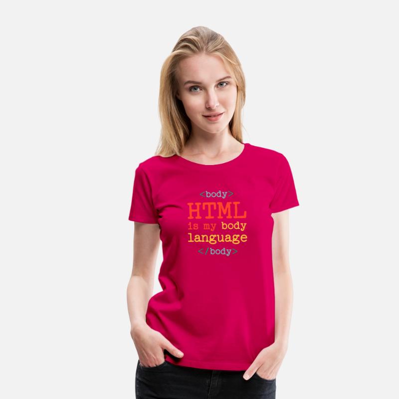 HTML IS MY BODY LANGUAGE IT Funny Gift