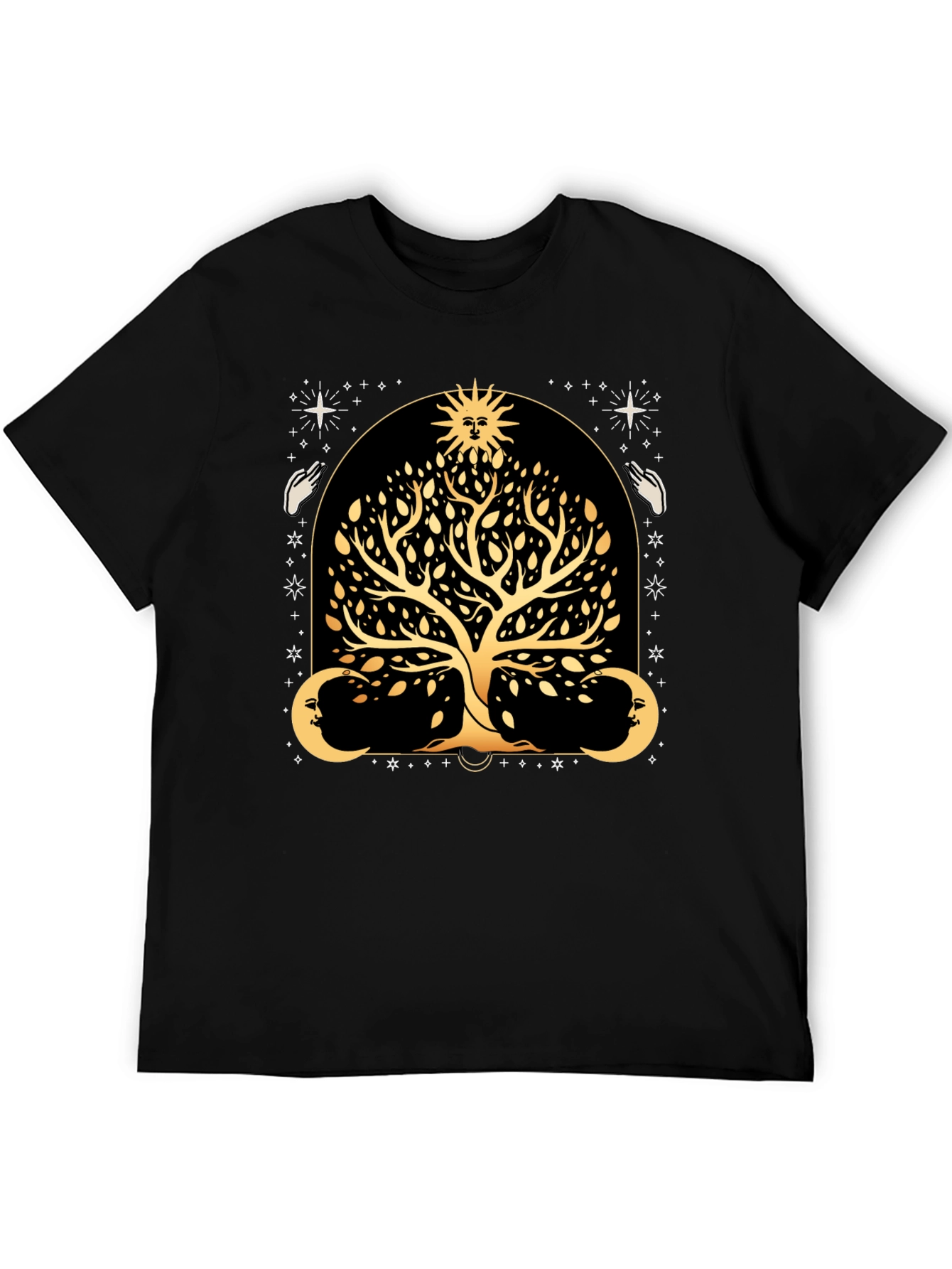 Mystic Tree of Life Black T-Shirt