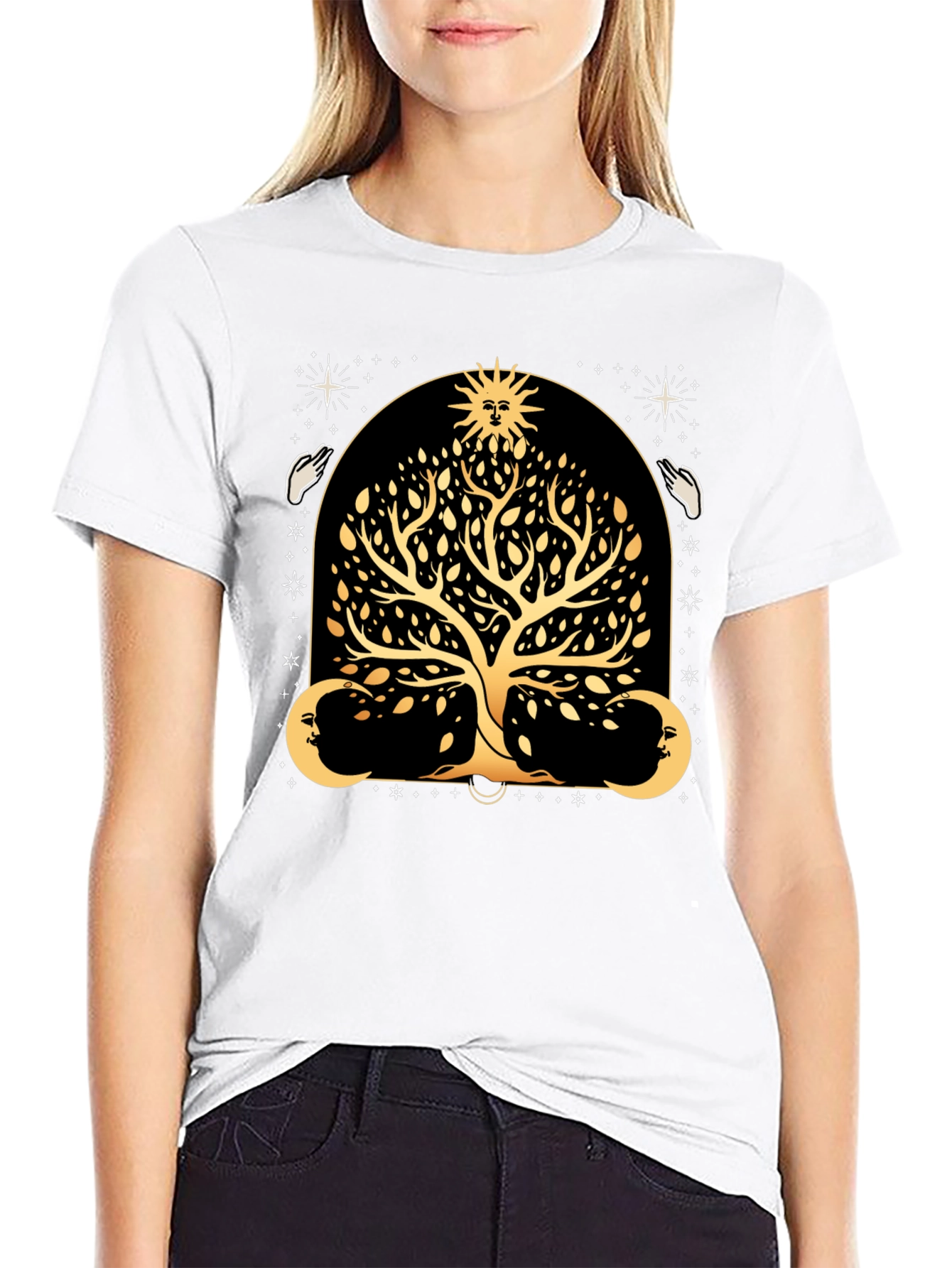 Mystic Tree of Life Black T-Shirt
