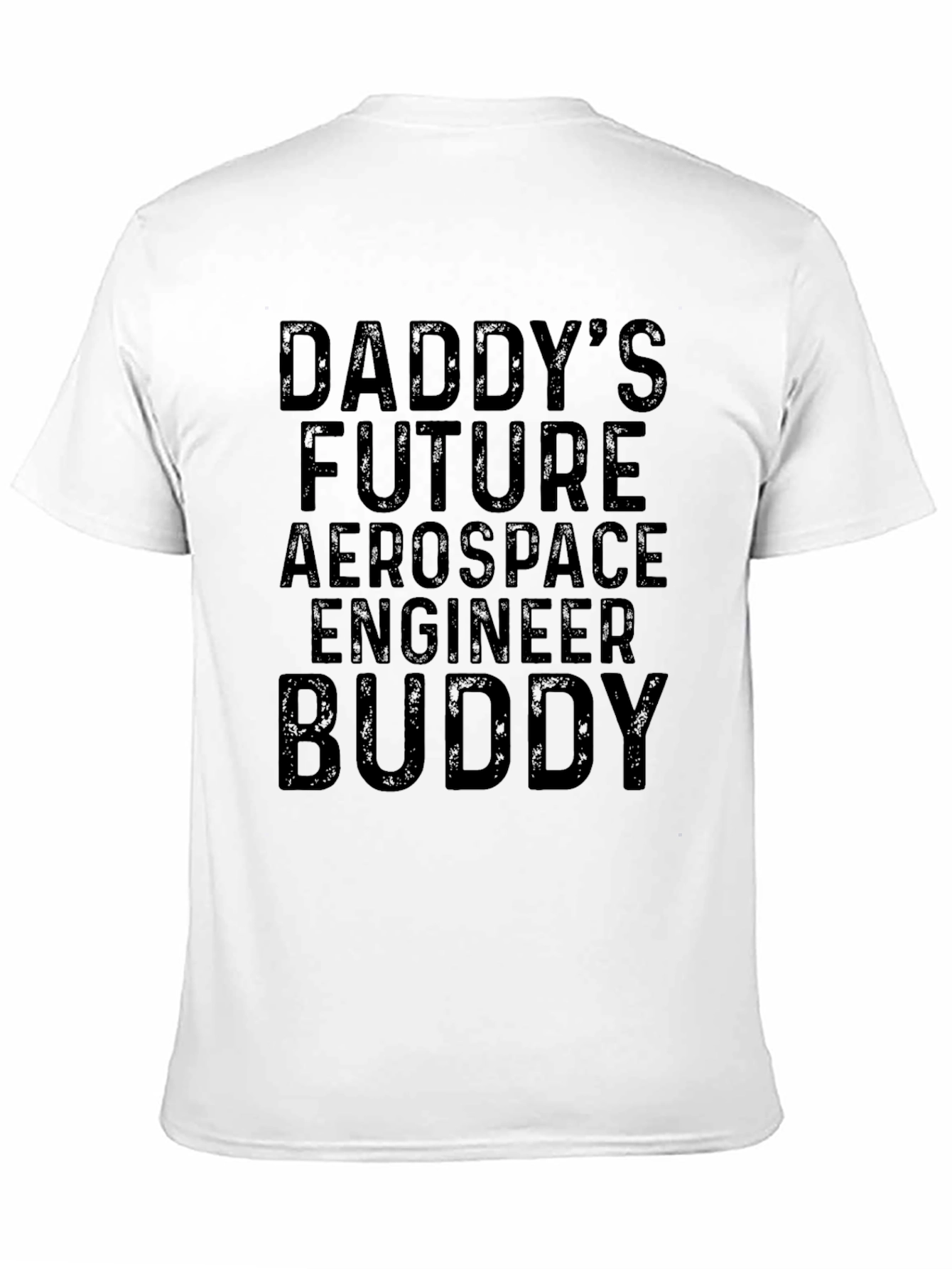 Daddys Future Aerospace Engineer Buddy Black T-Shirt