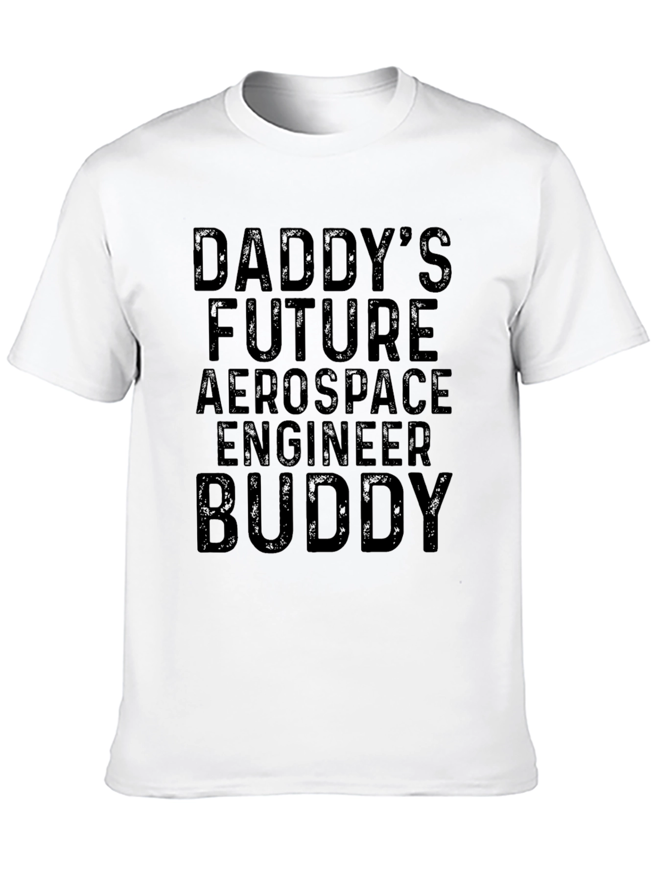 Daddys Future Aerospace Engineer Buddy Black T-Shirt