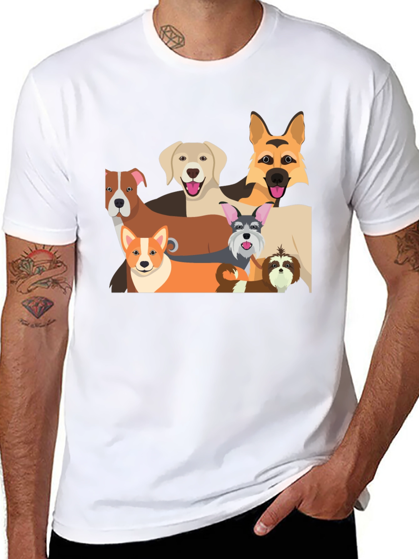 Dog Breed Graphic T-Shirt - Pet Lover Tee