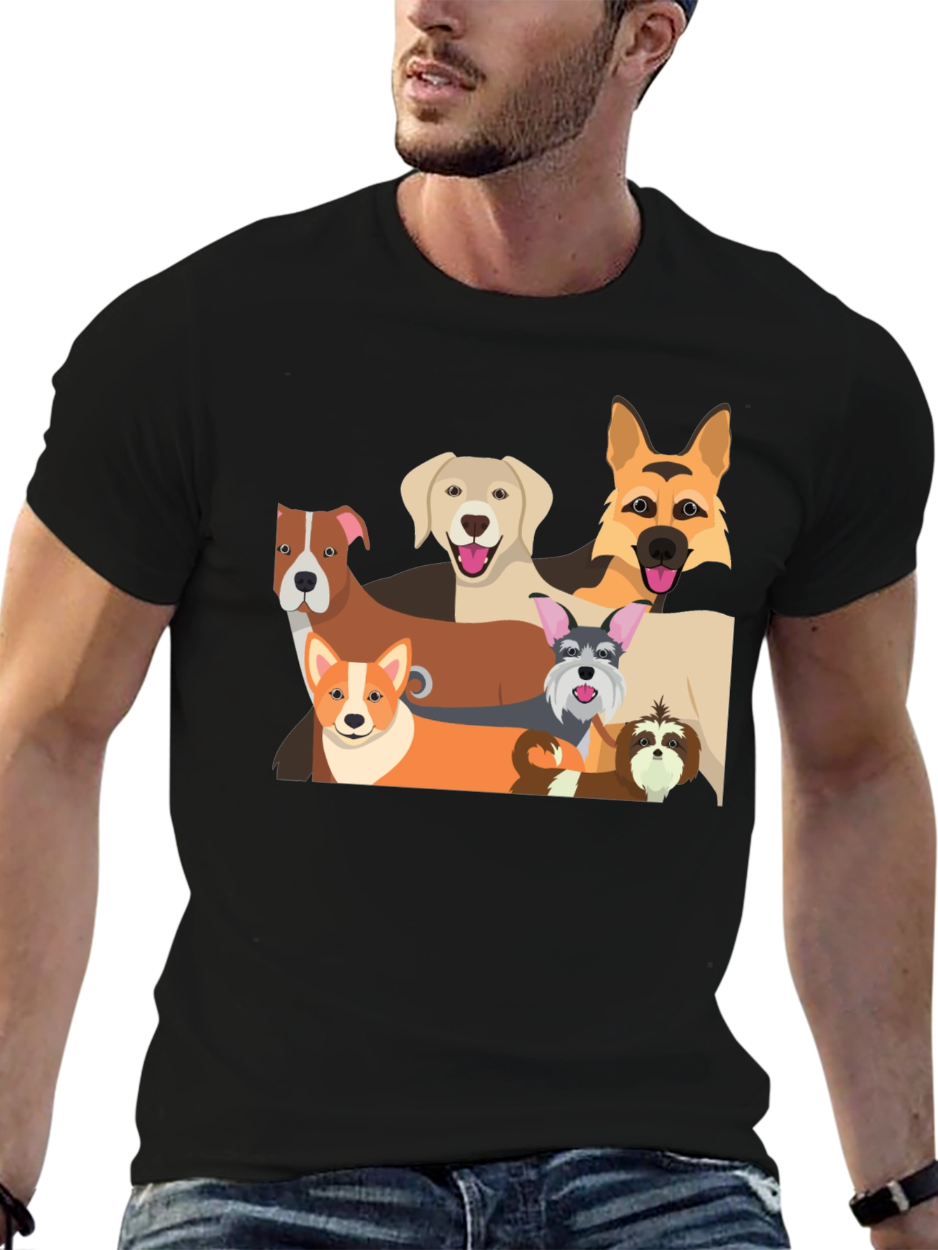 Dog Breed Graphic T-Shirt - Pet Lover Tee