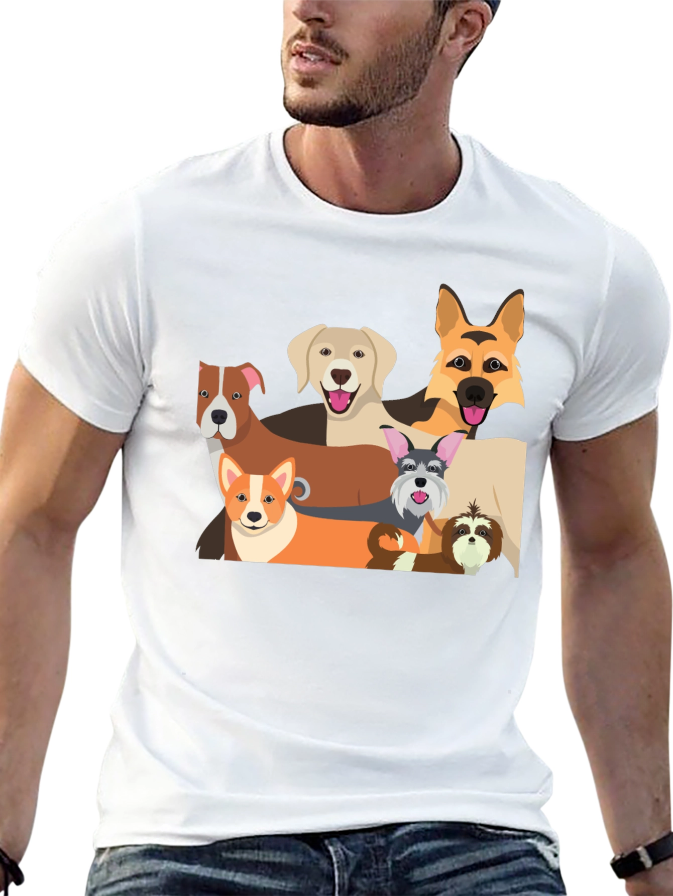 Dog Breed Graphic T-Shirt - Pet Lover Tee