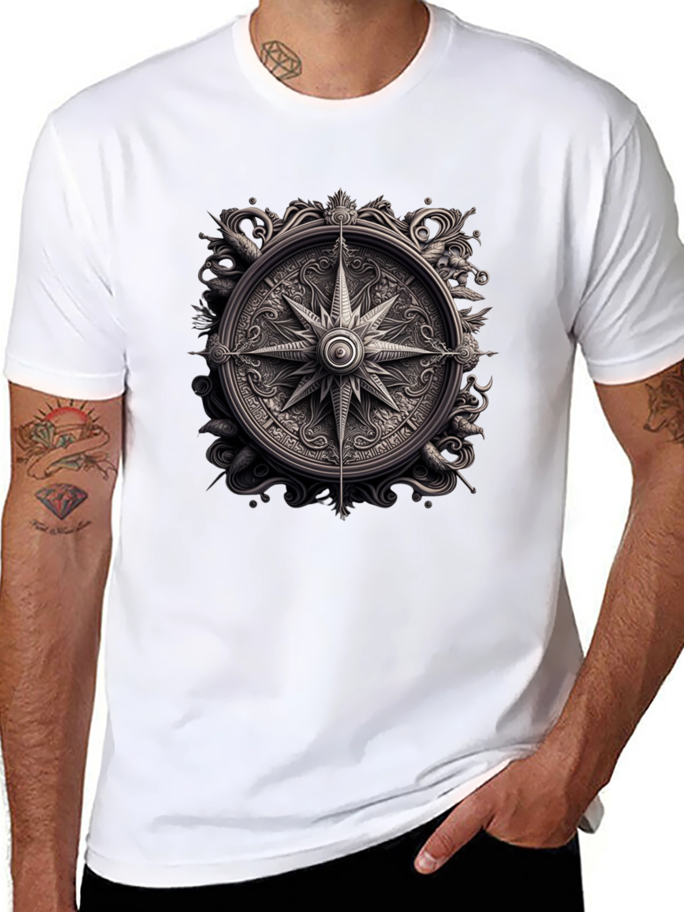 Nautical Compass Graphic Tee