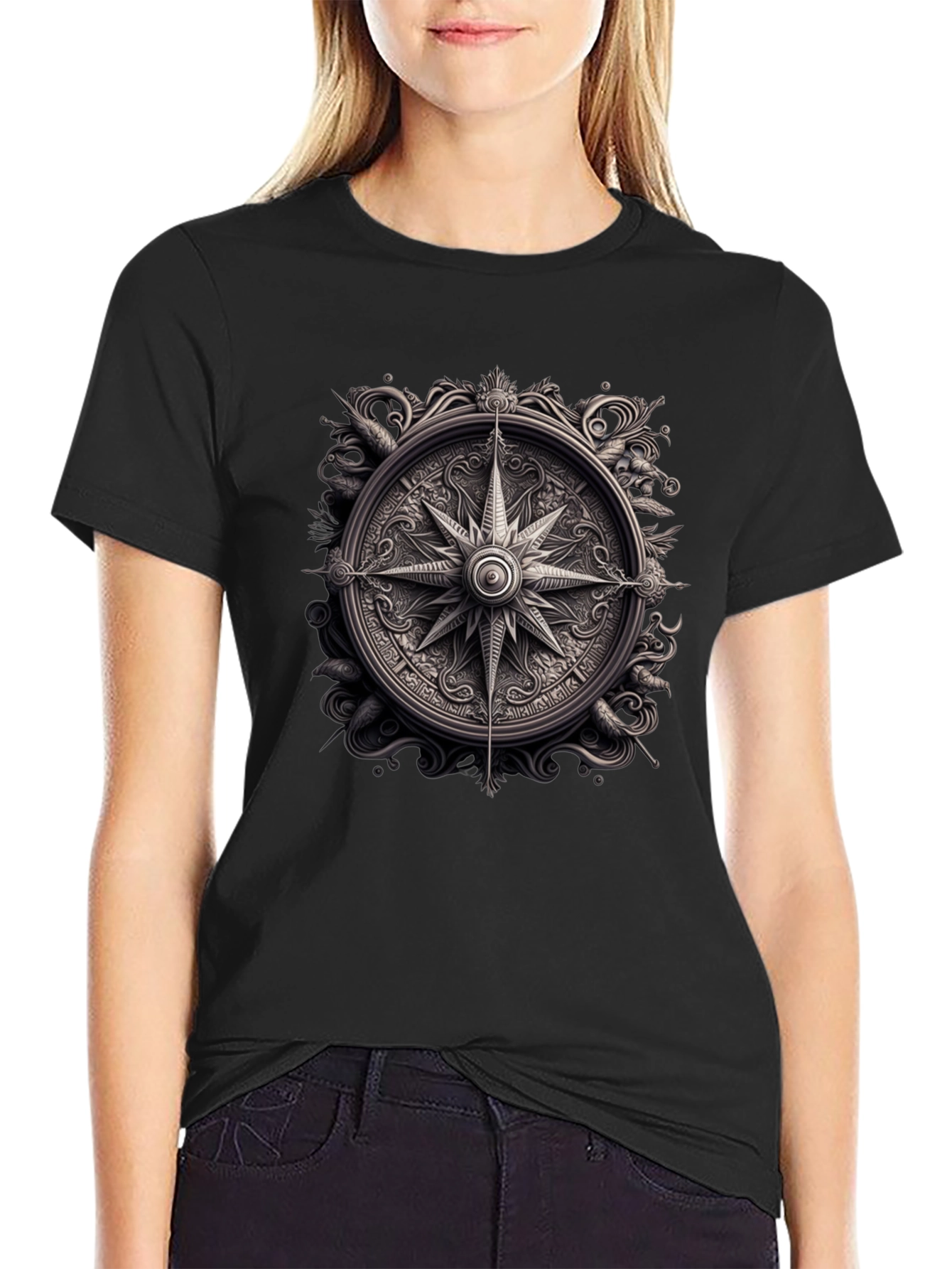 Nautical Compass Graphic Tee