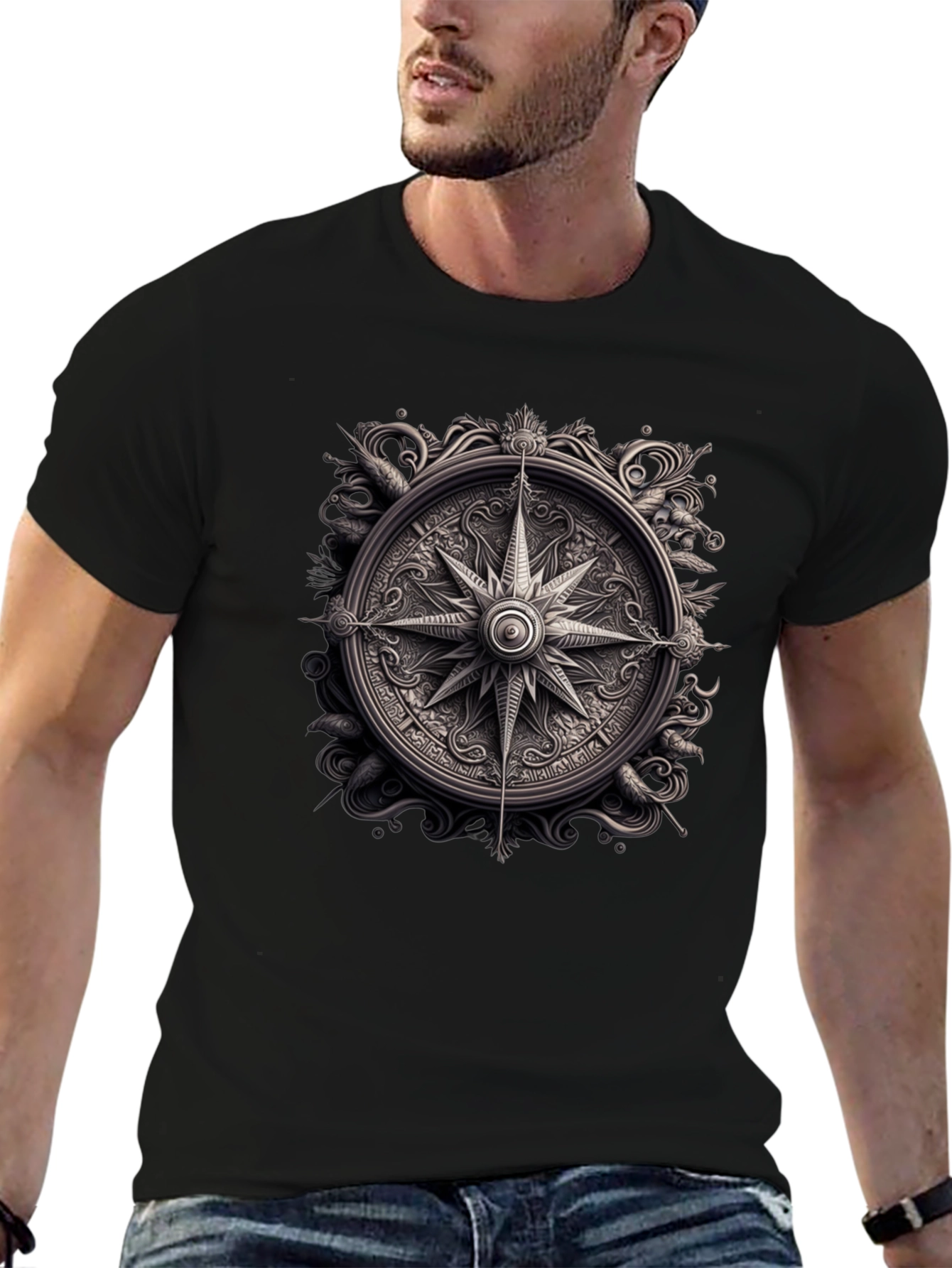Nautical Compass Graphic Tee
