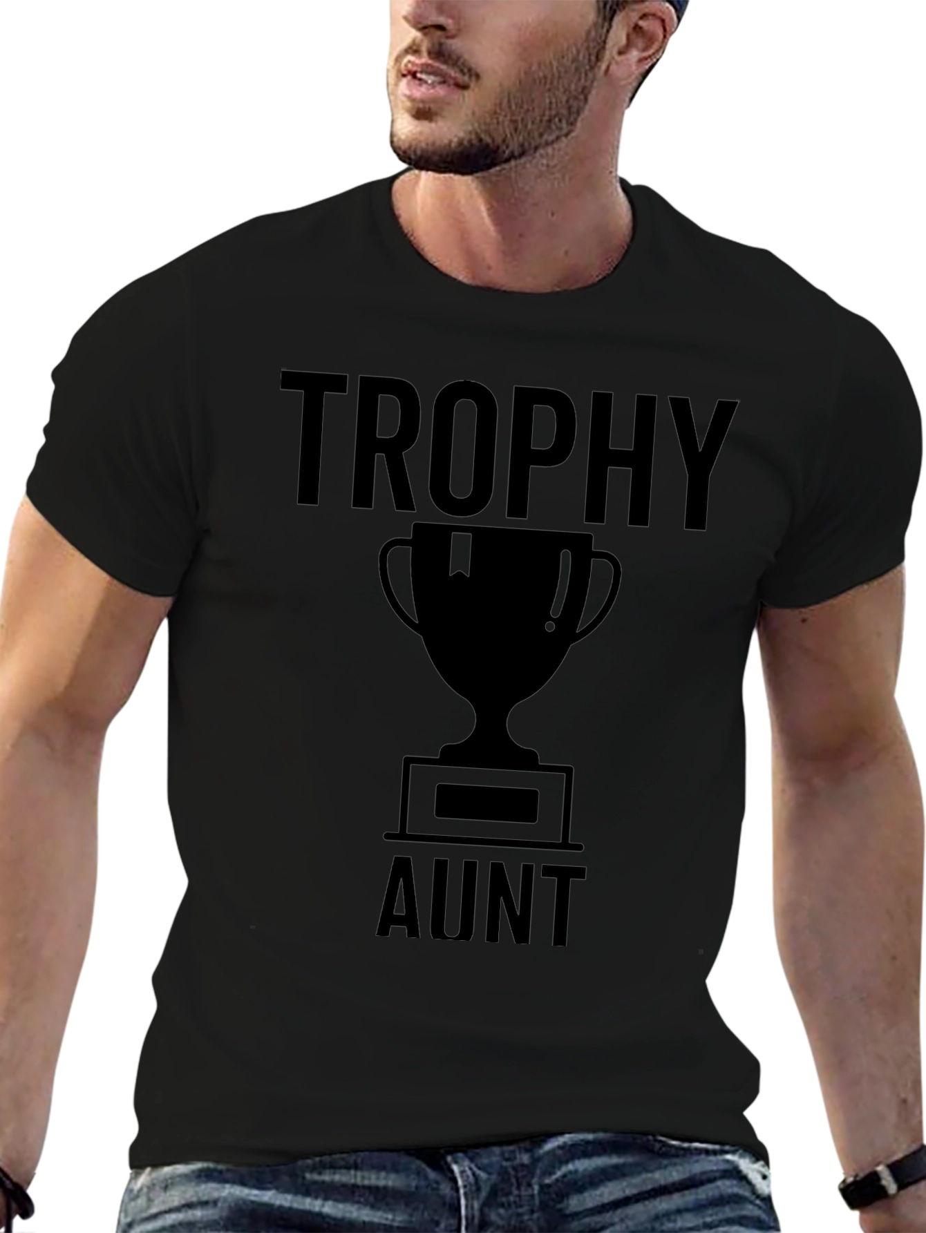 Trophy Aunt Graphic T-Shirt -  Fun Gift Idea
