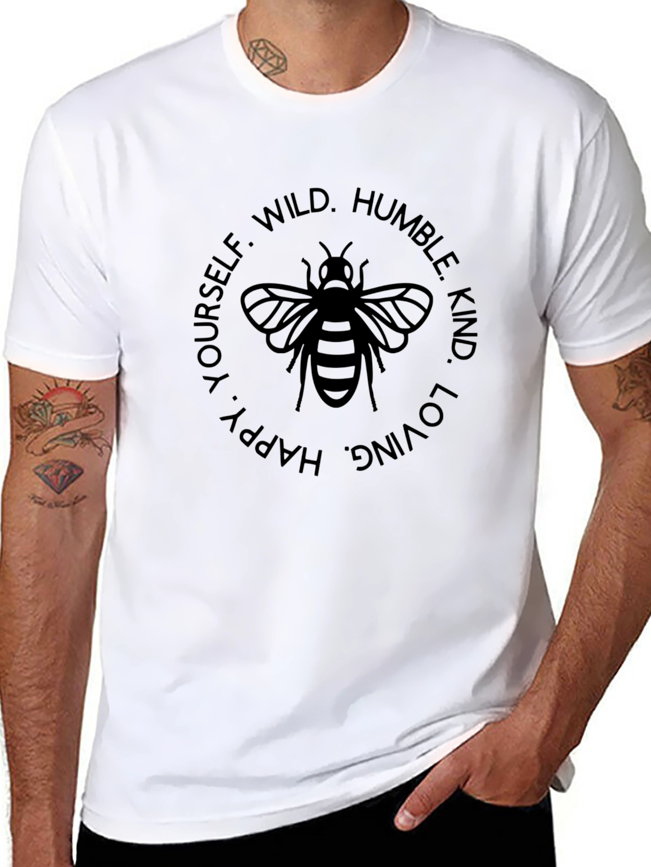 Bee Yourself Graphic T-Shirt - Humble Kind Loving Tee