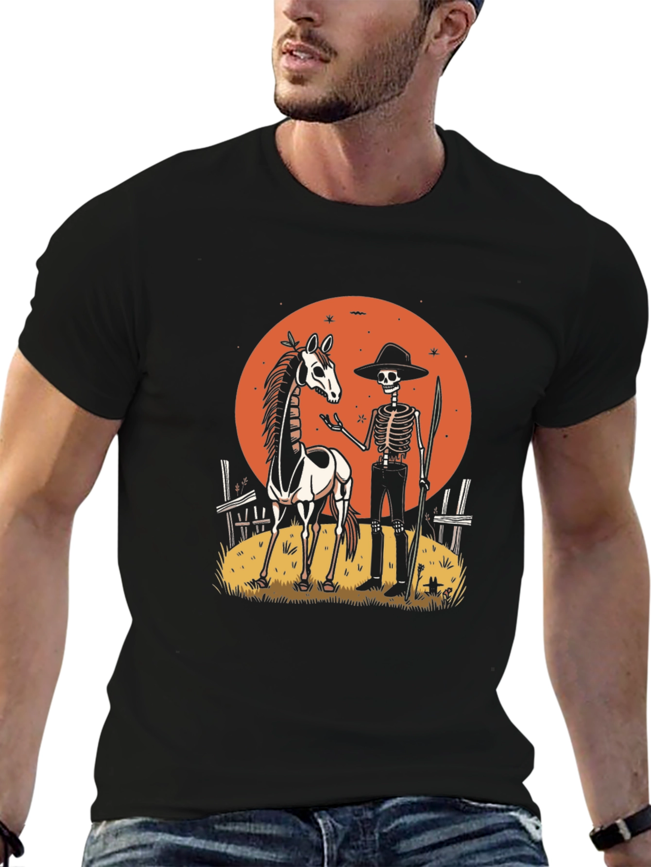 Skeleton Cowboy Graphic Tee