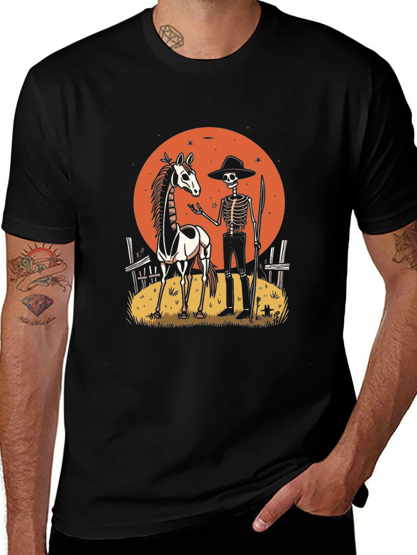 Skeleton Cowboy Graphic Tee