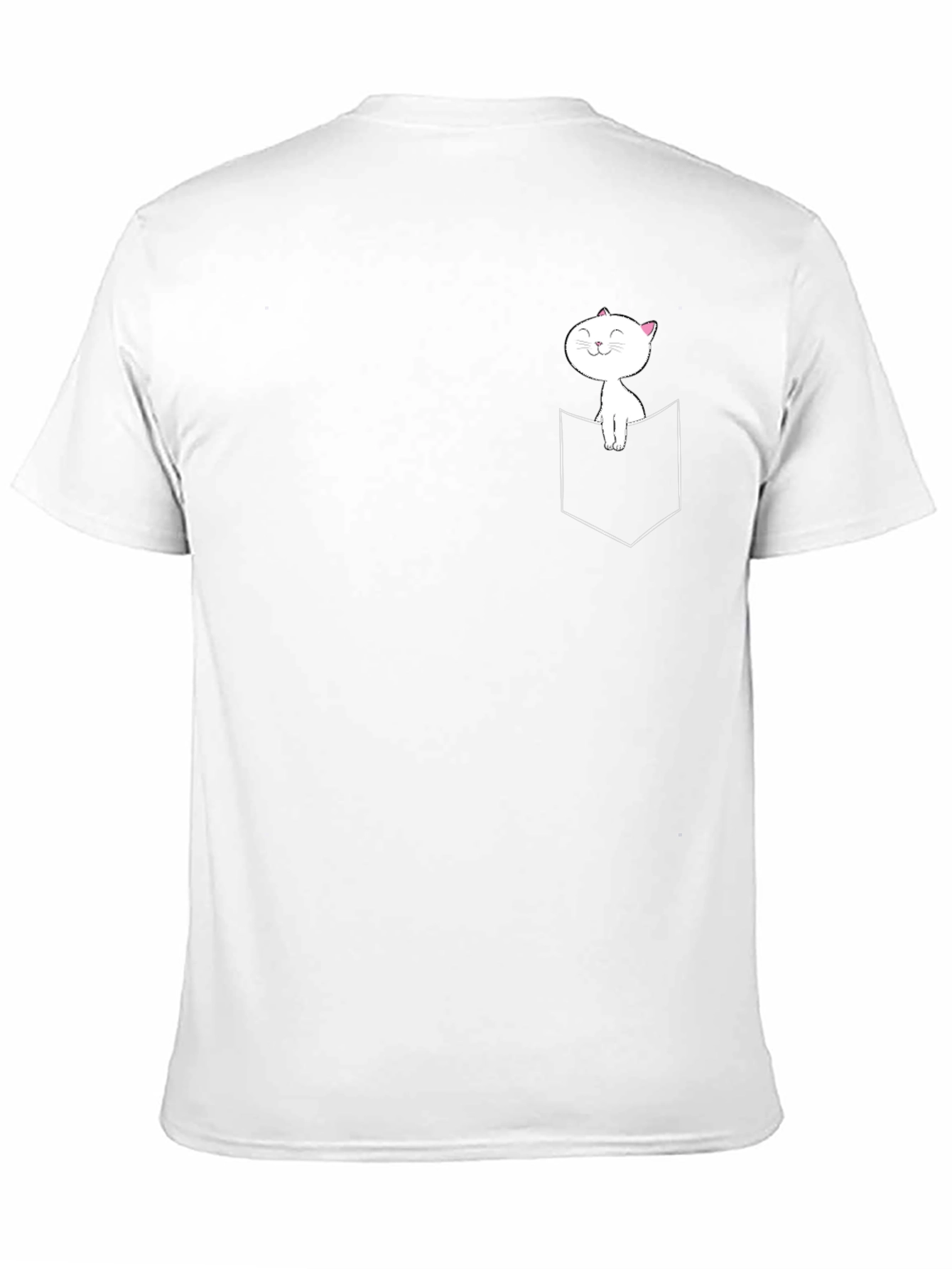 Cat in Pocket Graphic T-Shirt
