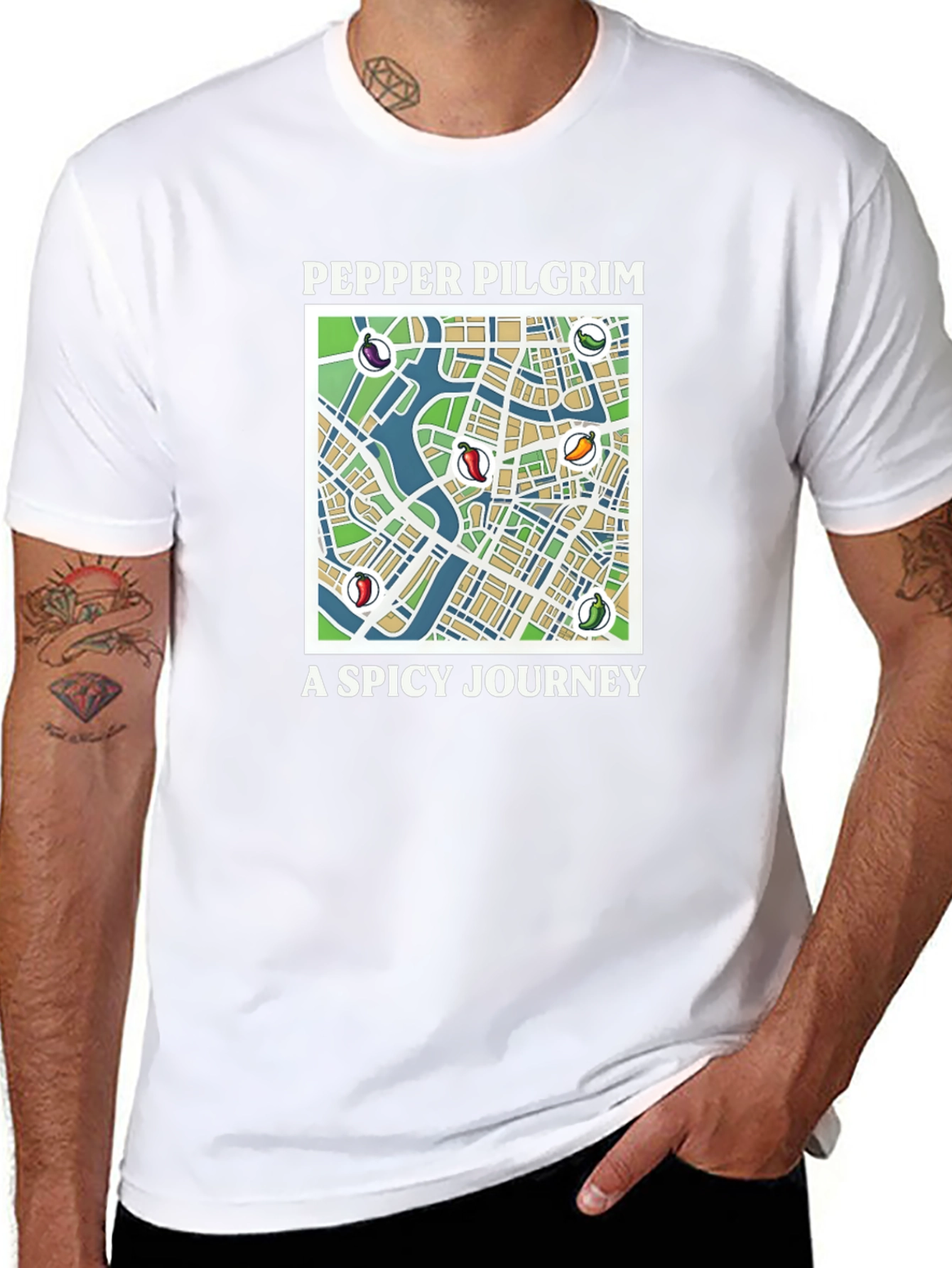 Pepper Pilgrim T-Shirt - A Spicy Journey