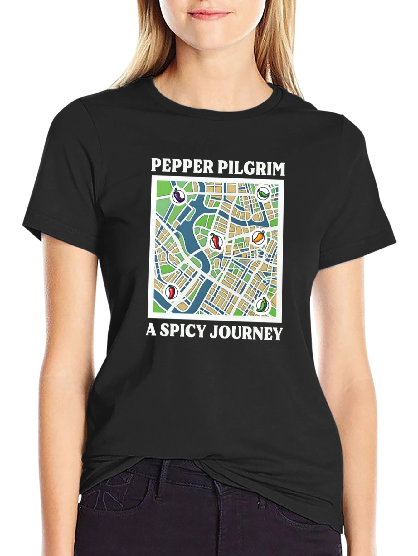 Pepper Pilgrim T-Shirt - A Spicy Journey