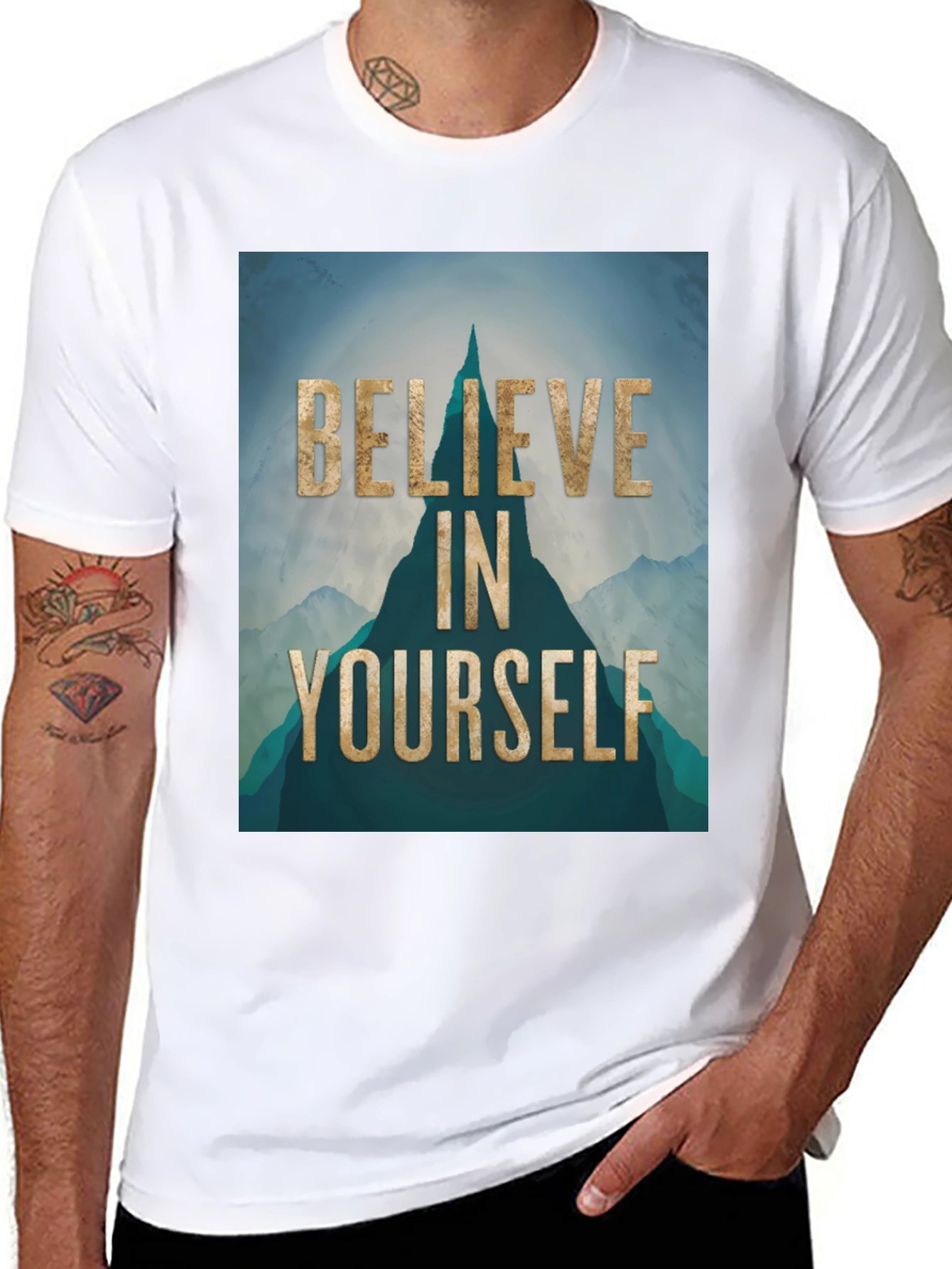 Believe in Yourself Graphic Tee - Motivational T-Shirt