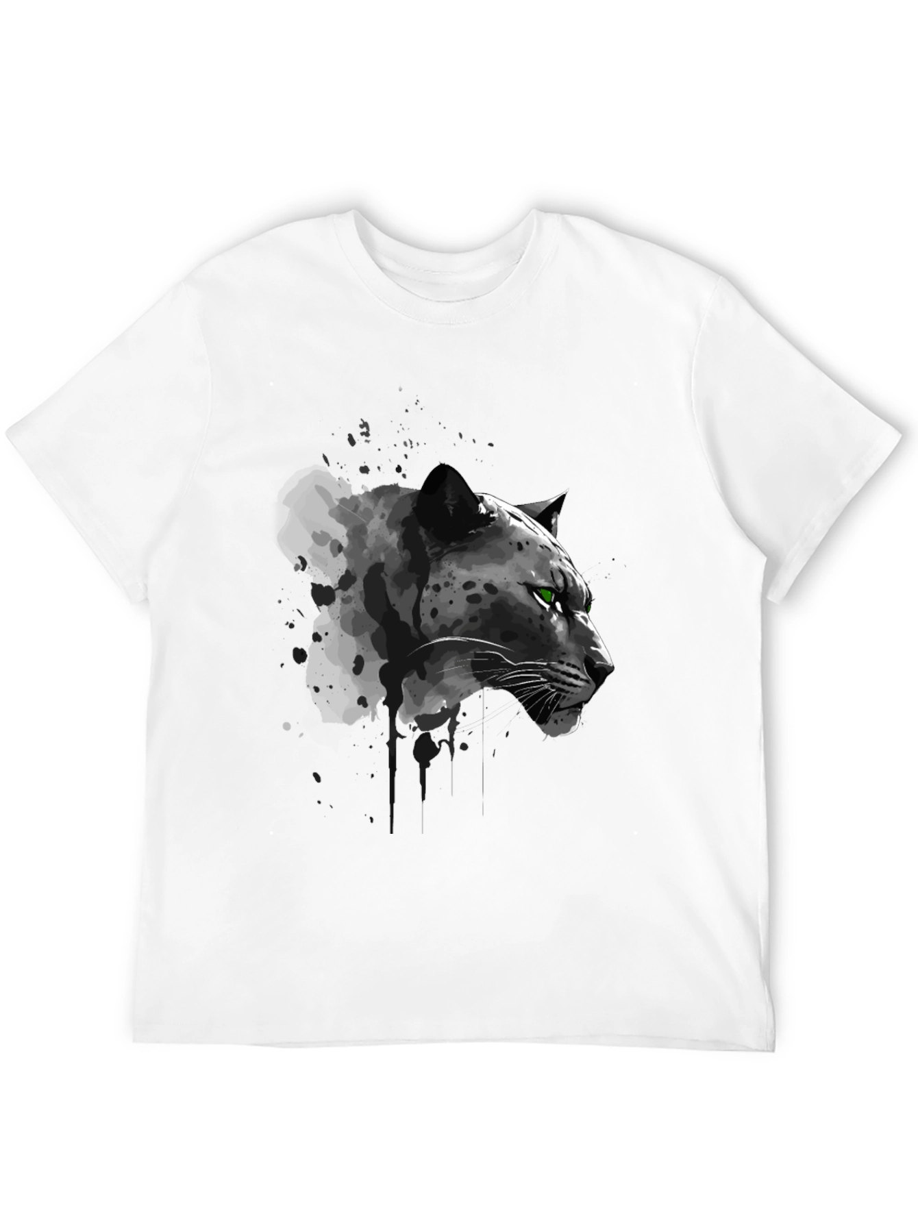 Black Panther Graphic Tee - Cool Animal Print T-Shirt