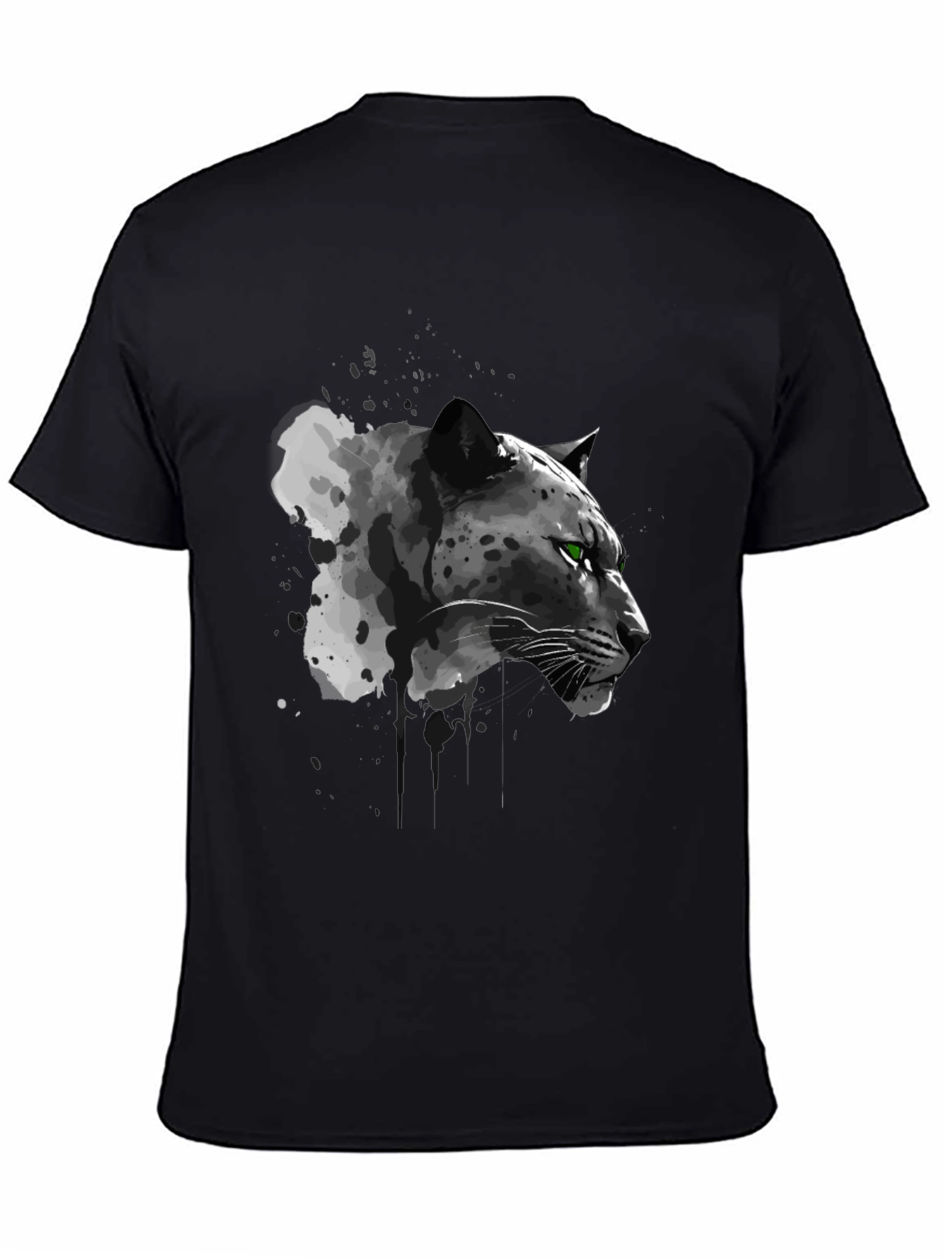 Black Panther Graphic Tee - Cool Animal Print T-Shirt