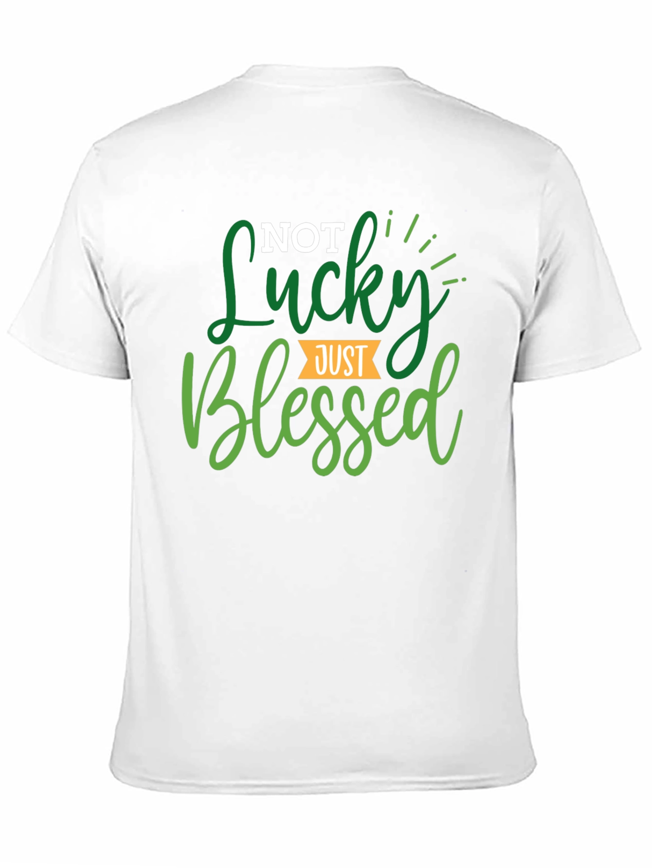 Not Lucky Just Blessed Black Tee