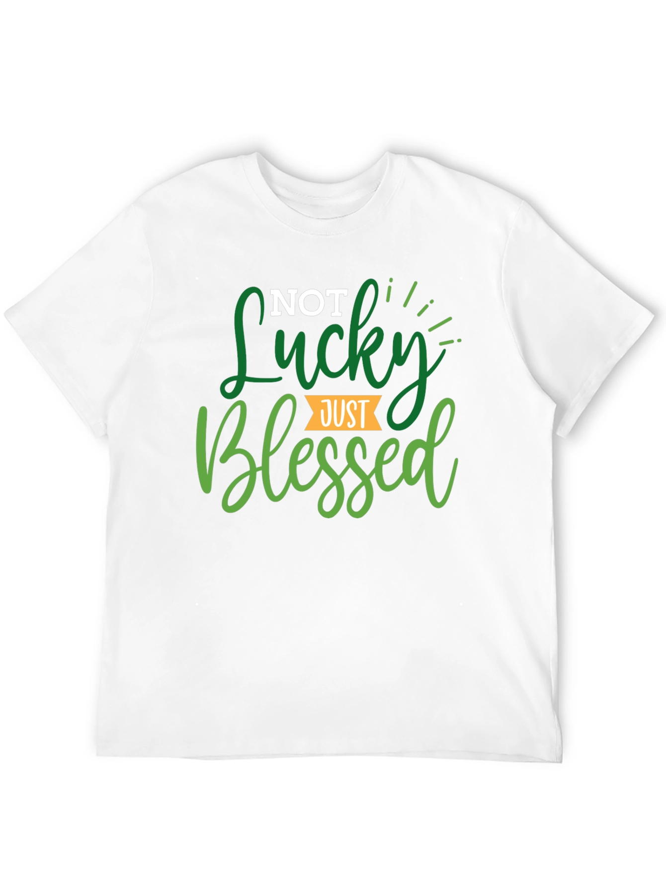 Not Lucky Just Blessed Black Tee