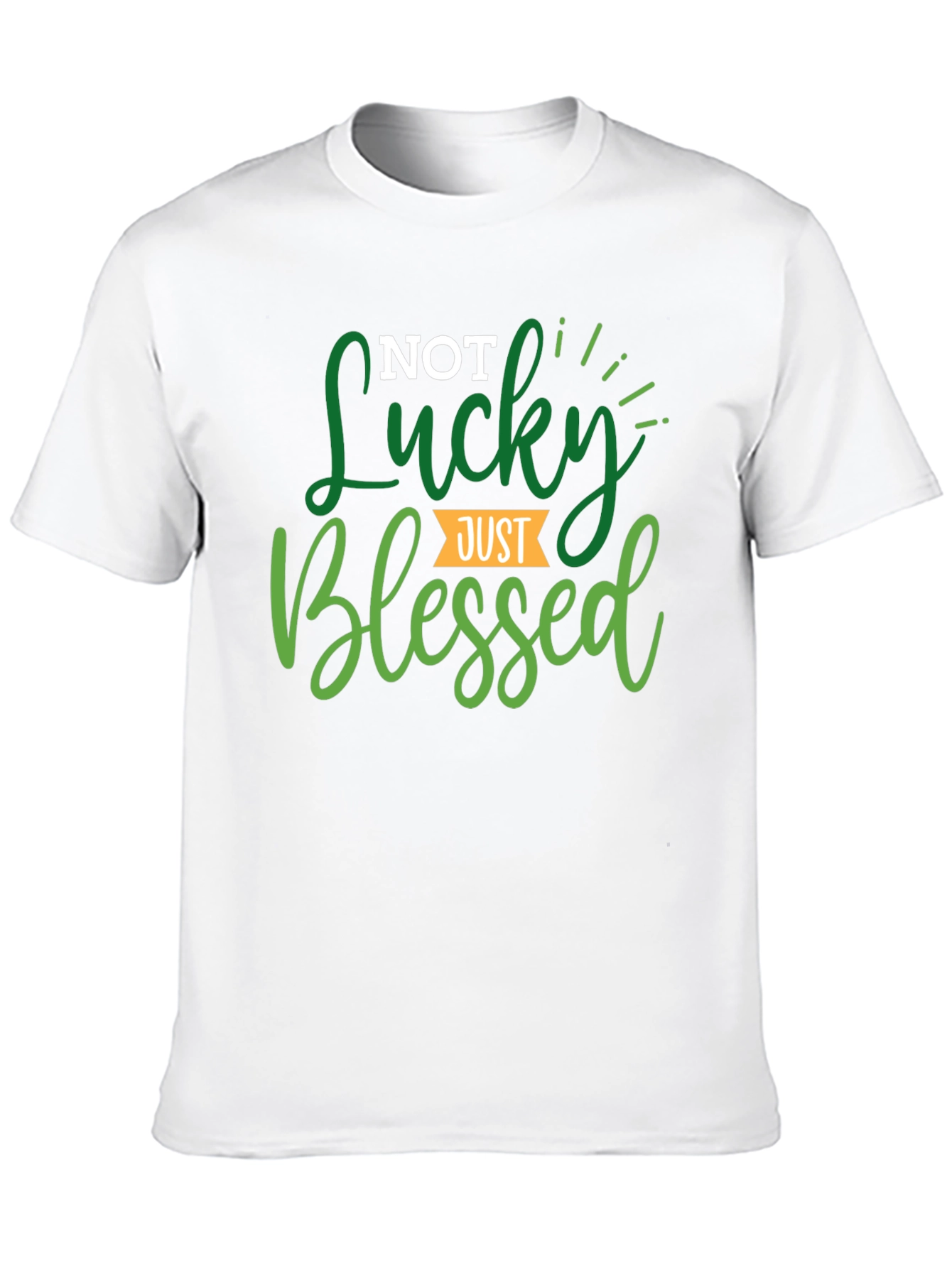 Not Lucky Just Blessed Black Tee