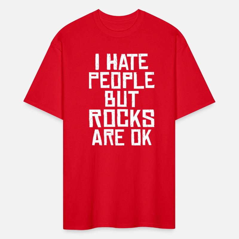 I hate people but rocks are ok Black humor