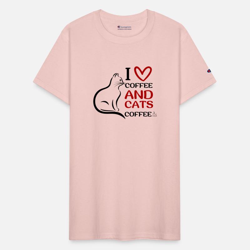 I Love Coffee and Cats Coffee Shirt