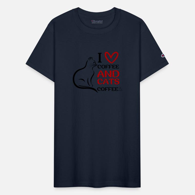 I Love Coffee and Cats Coffee Shirt