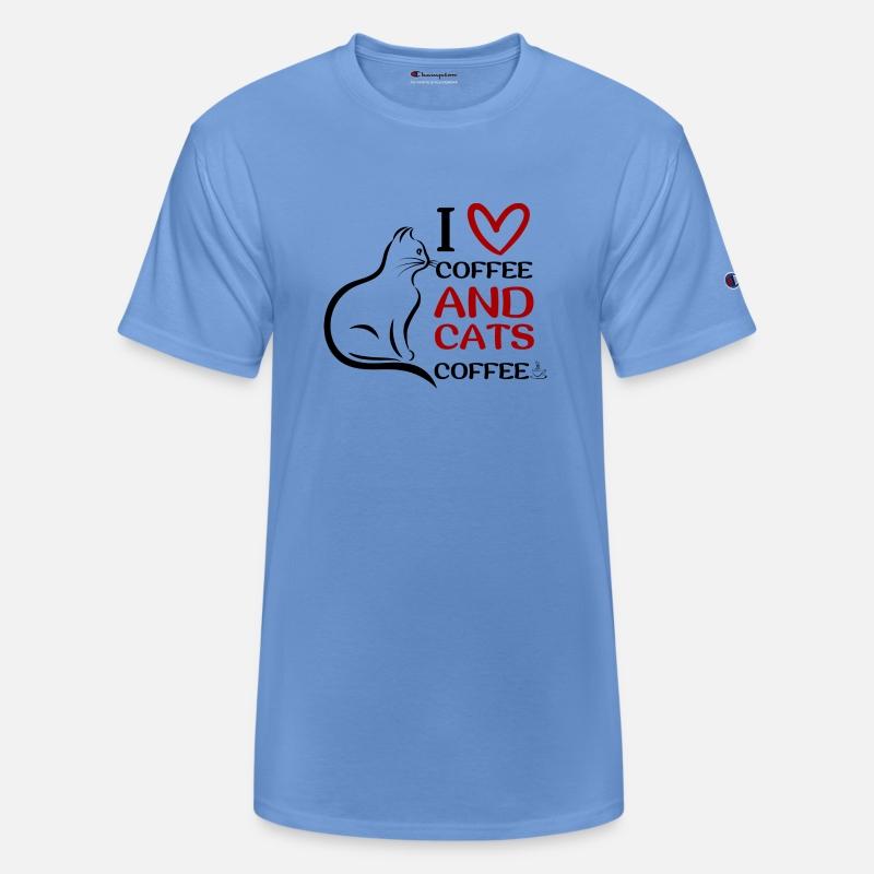 I Love Coffee and Cats Coffee Shirt