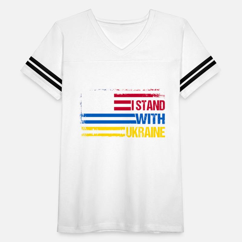I Stand With Ukraine Ukrainian Flag America Flag
