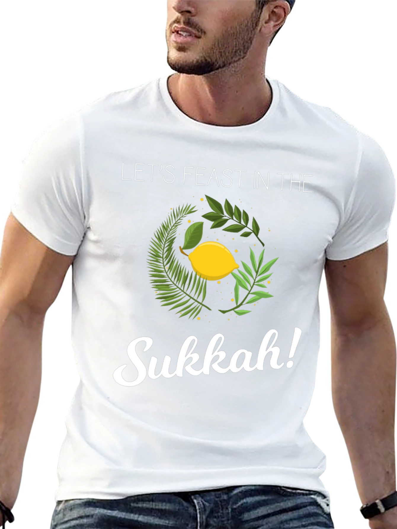 Lets Feast in the Sukkah T-Shirt - Holiday Apparel