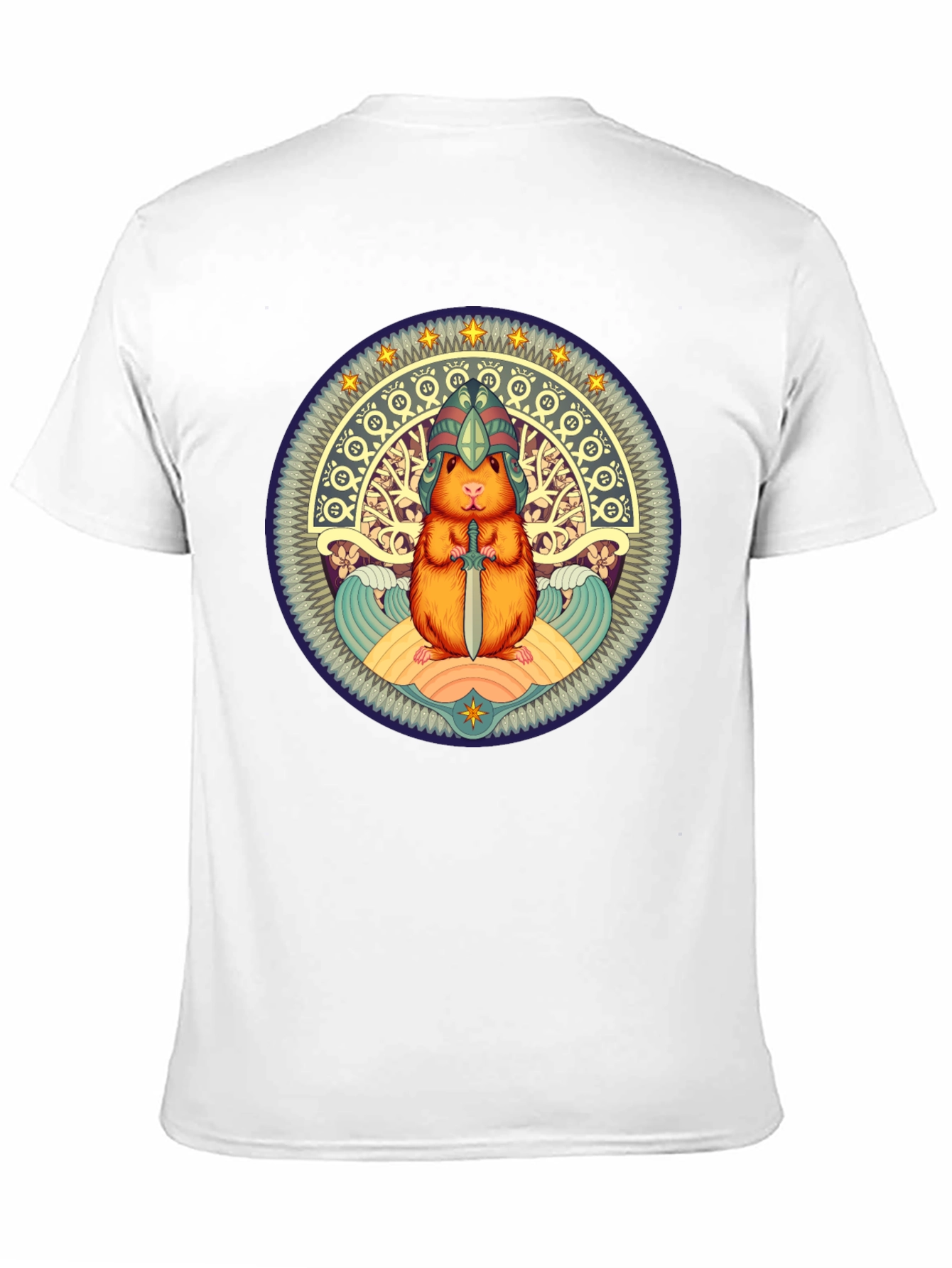 Hamster Warrior T-Shirt - Whimsical Graphic Tee