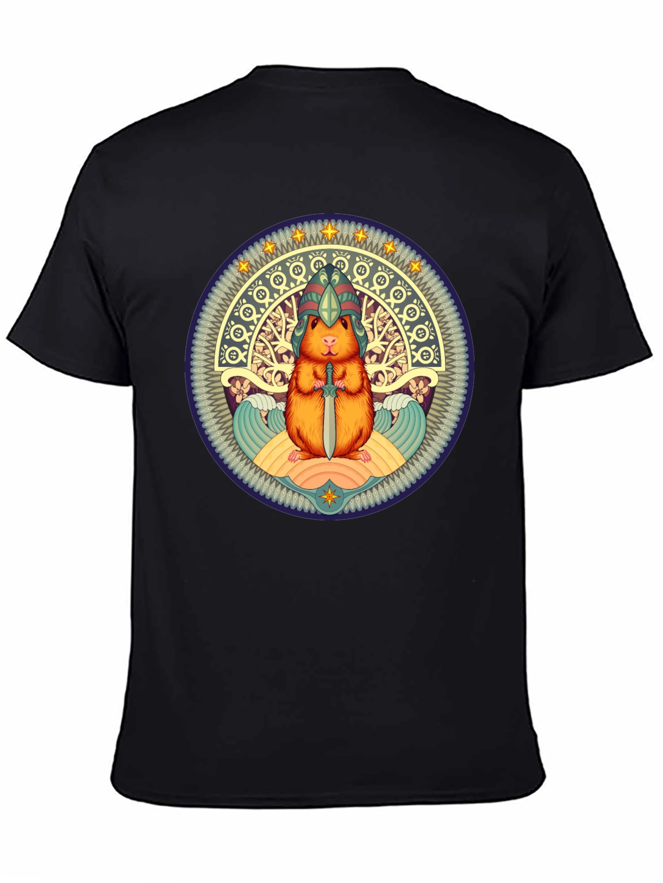 Hamster Warrior T-Shirt - Whimsical Graphic Tee