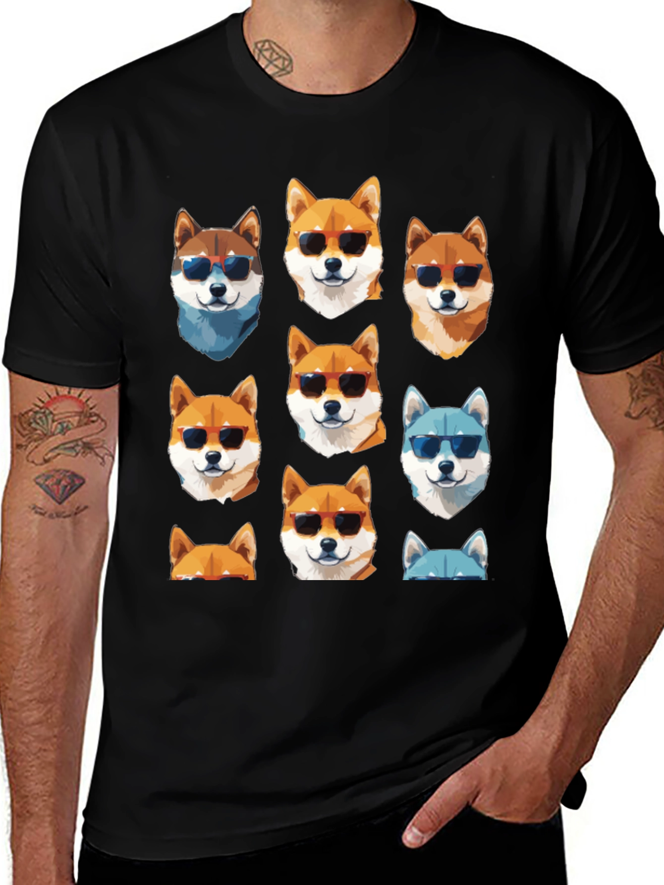 Cool Doge T-Shirt - Shiba Inu Sunglasses