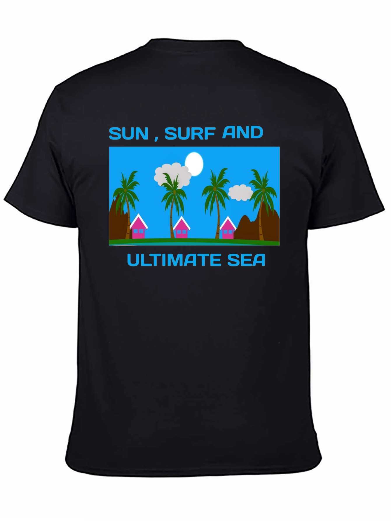 Sun Surf and Sea Graphic T-Shirt