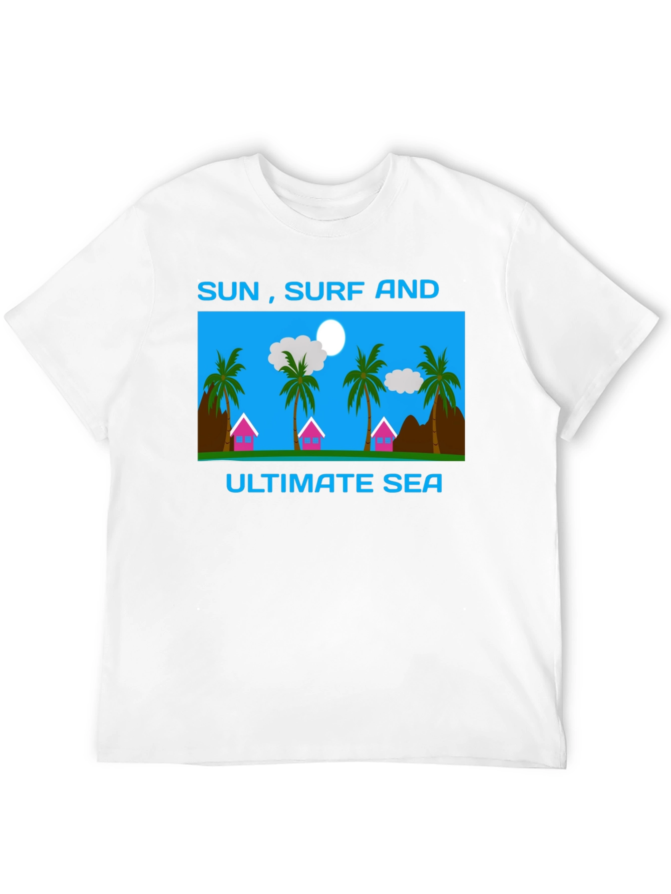 Sun Surf and Sea Graphic T-Shirt