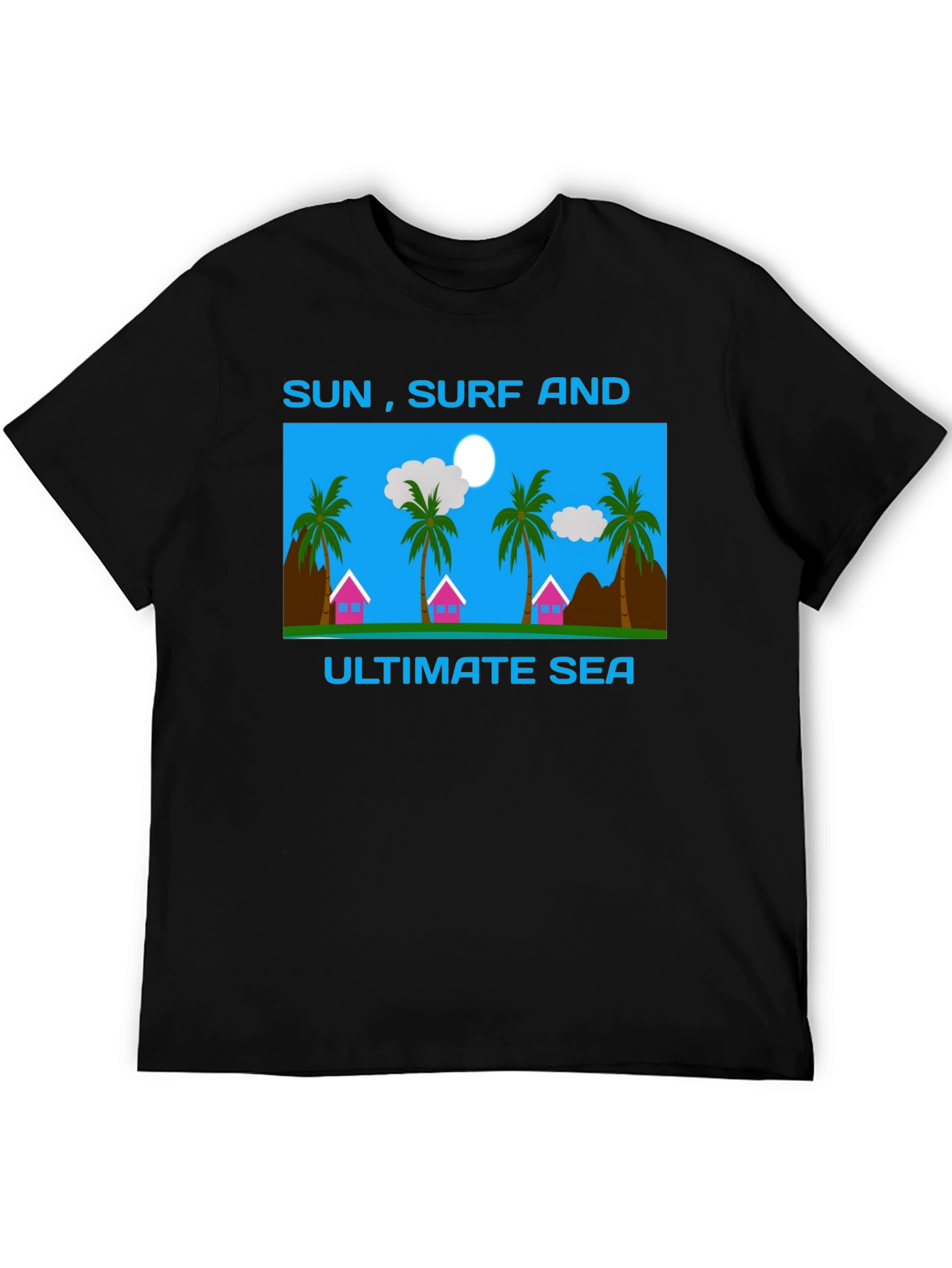 Sun Surf and Sea Graphic T-Shirt