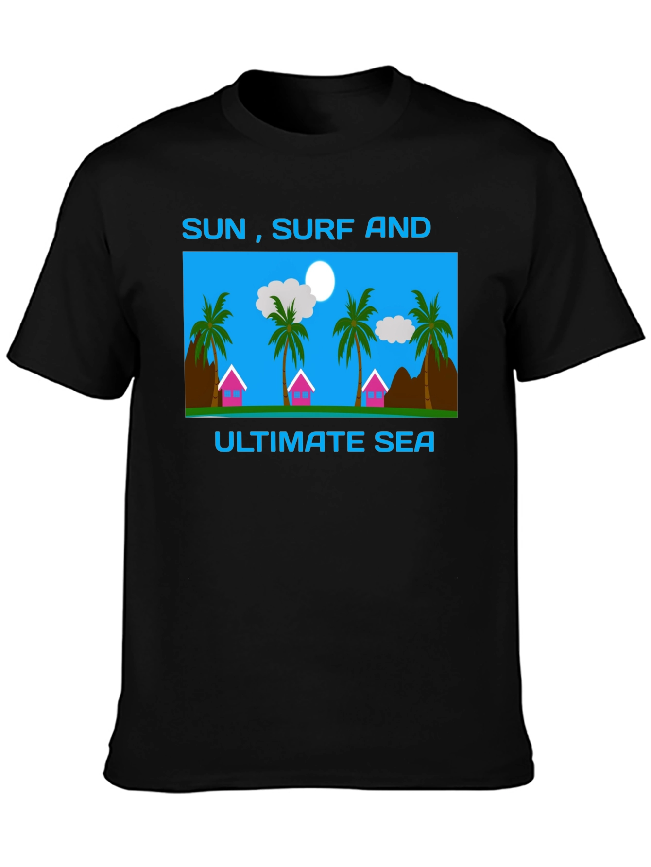 Sun Surf and Sea Graphic T-Shirt