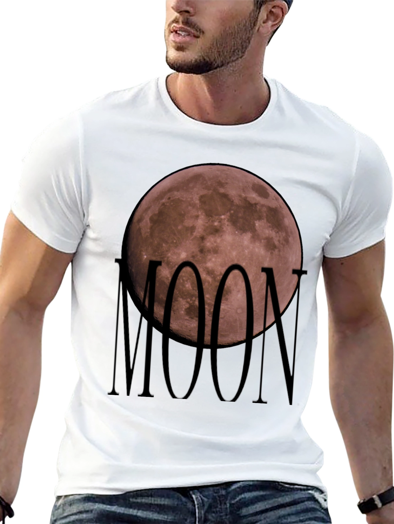 Moon Graphic T-Shirt - Soft Cotton Blend