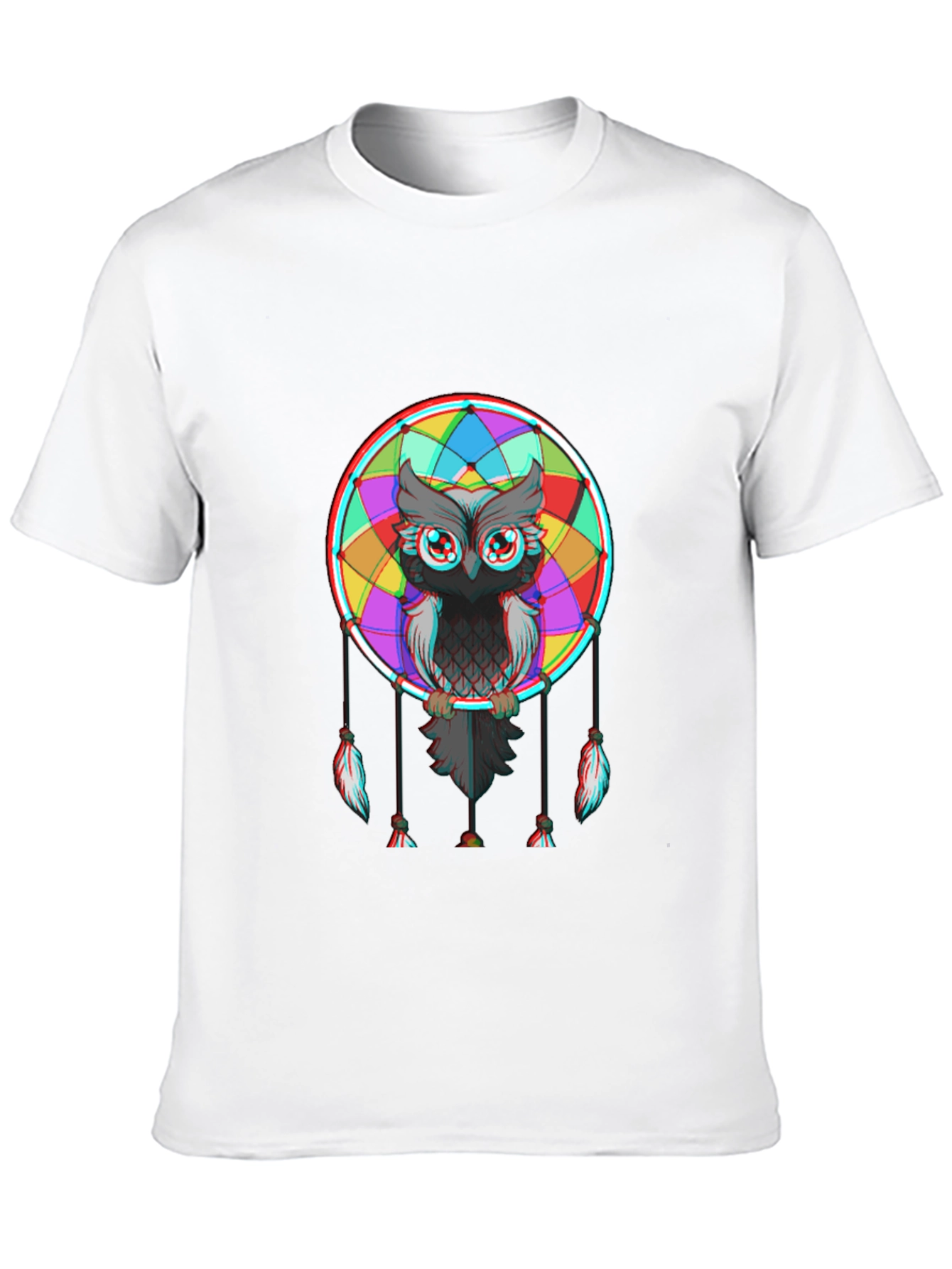 Owl Dreamcatcher Graphic Tee - Mens Black T-Shirt