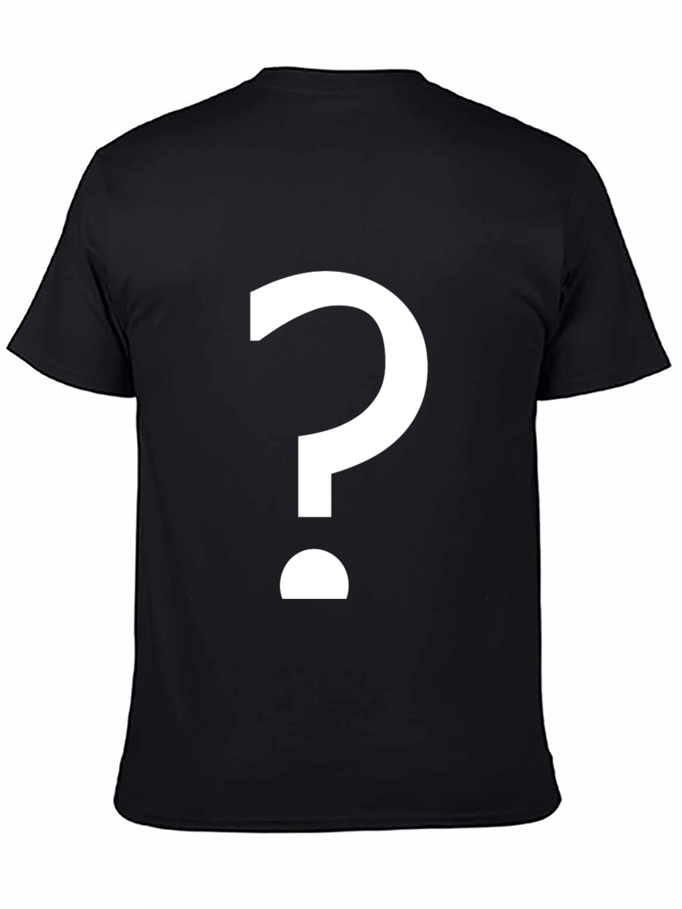 Mystery Black T-Shirt with Question Mark